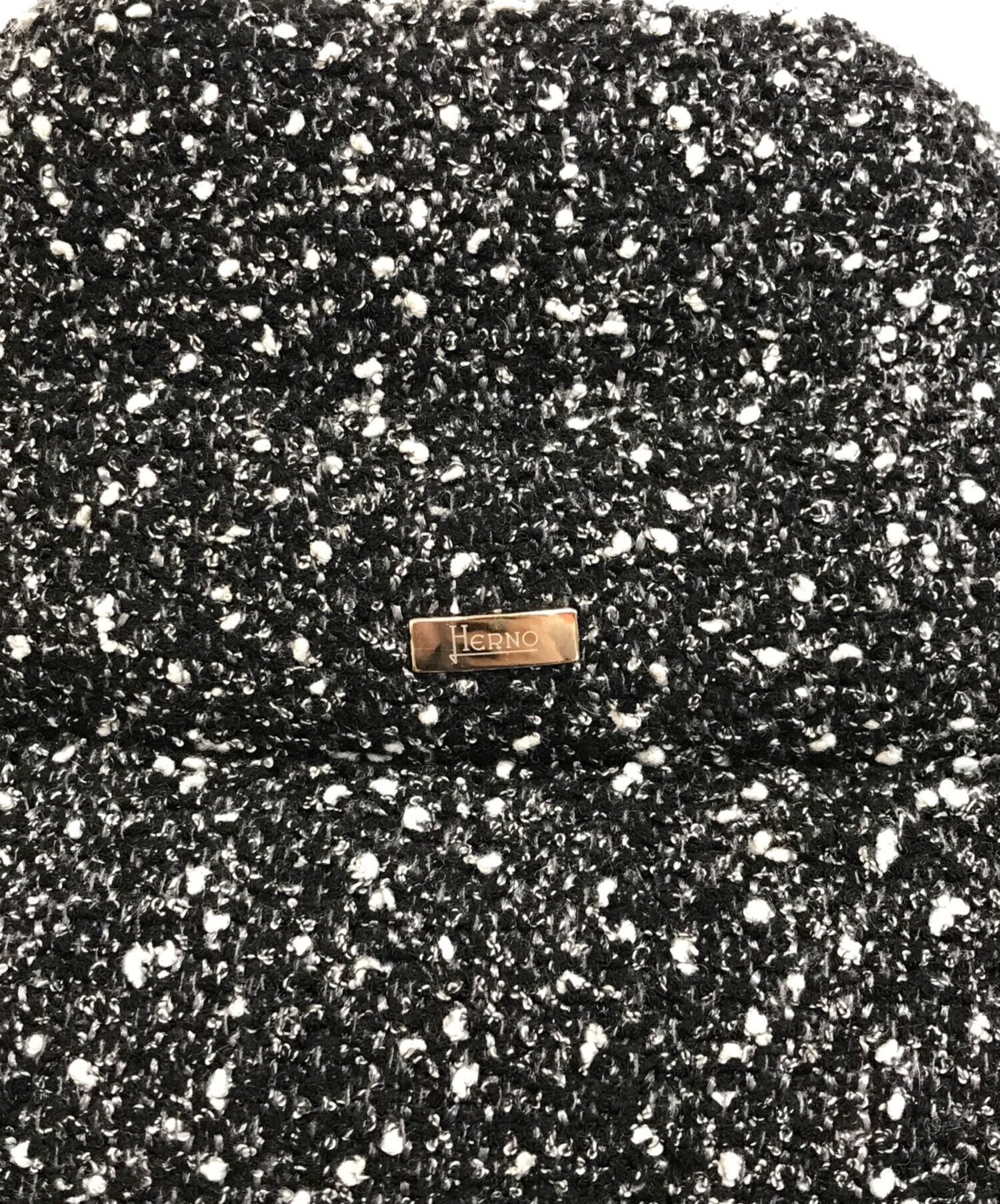 中古・古着通販】HERNO (ヘルノ) ツイードダウンジャケット グレー