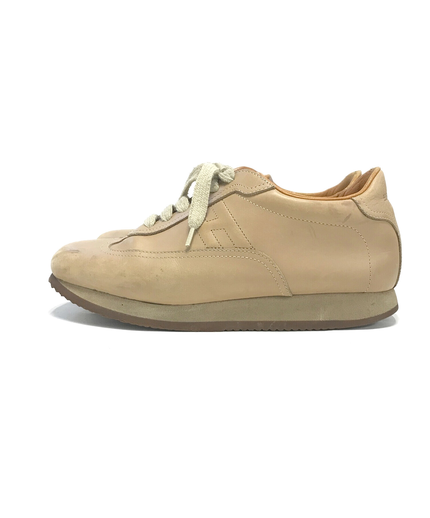 中古・古着通販】HERMES (エルメス) クイックスニーカー ベージュ