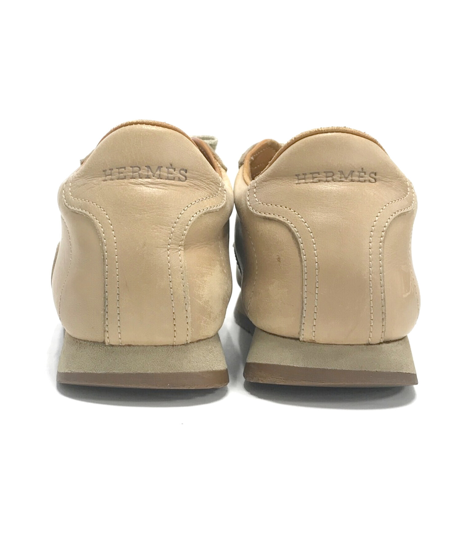 中古・古着通販】HERMES (エルメス) クイックスニーカー ベージュ