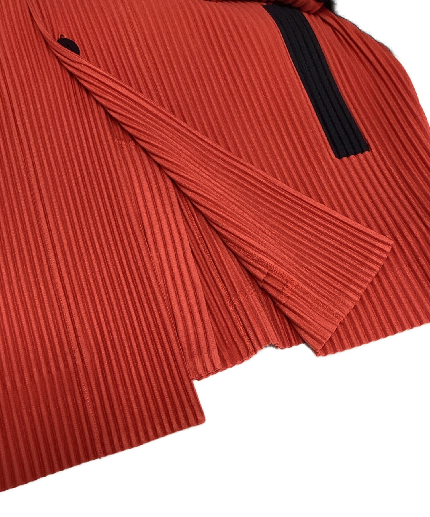 オムプリッセイッセイミヤケ　茶色　テーラードジャケット　サイズ3 美品 オム プリッセ イッセイミヤケ プリーツジャケット