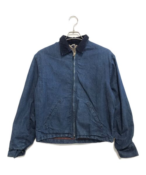 60s　デニムジャケット　縦落ち　scovilジップ　ボロ　ブランケット　古着 3024002785229541_01_9881w.jpeg