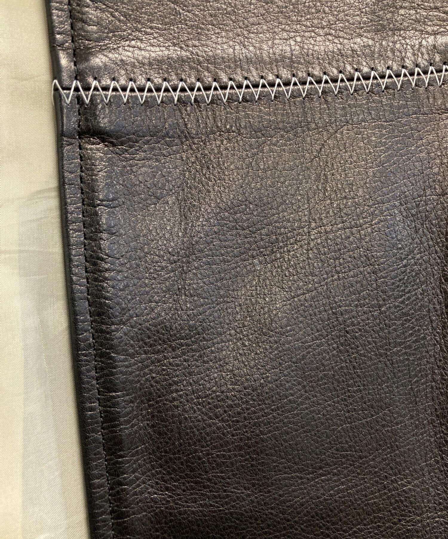 中古・古着通販】Randy (ランディー) レザーベスト ブラック サイズ:2