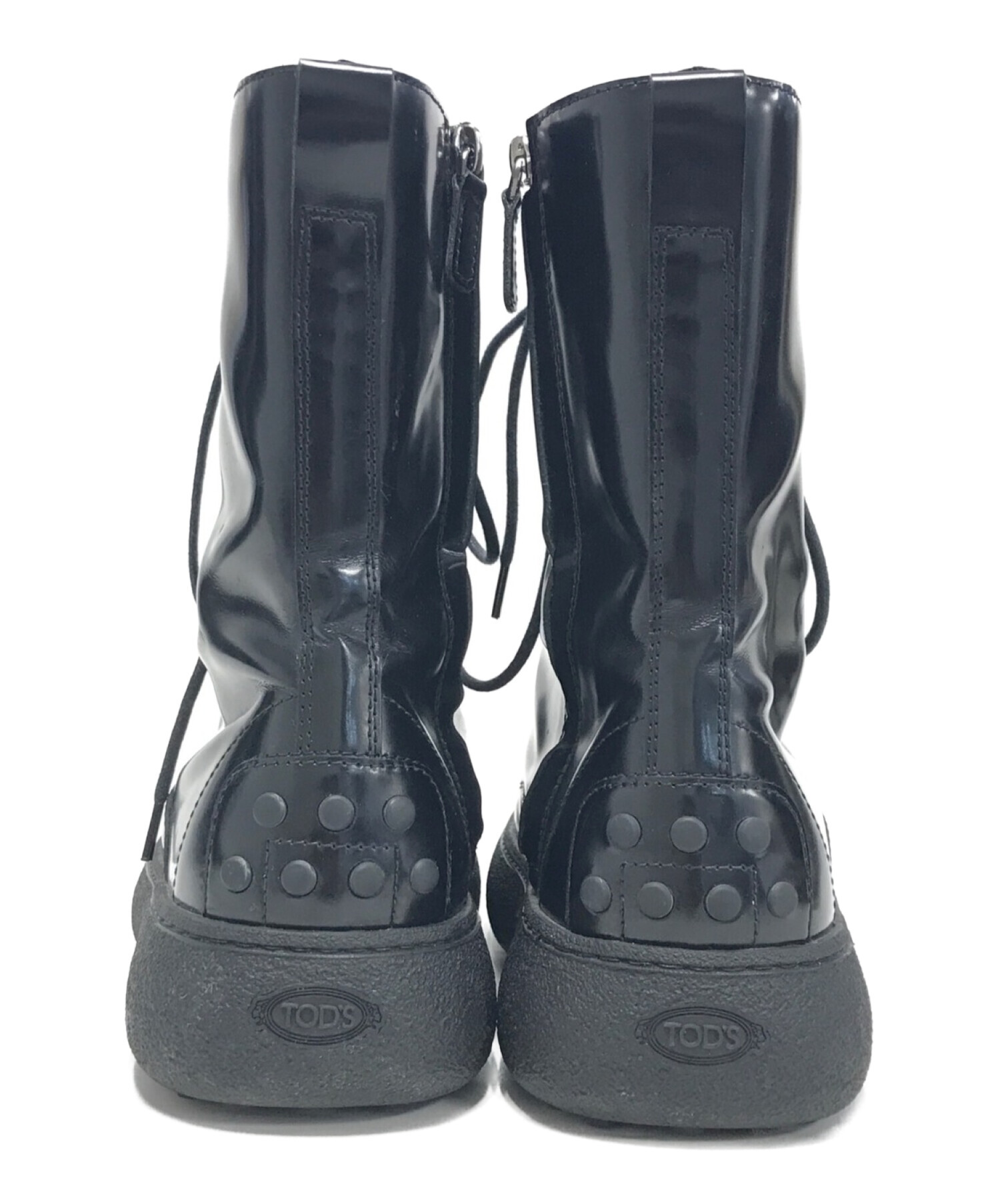 中古・古着通販】TOD'S (トッズ) レースアップコンバットブーツ