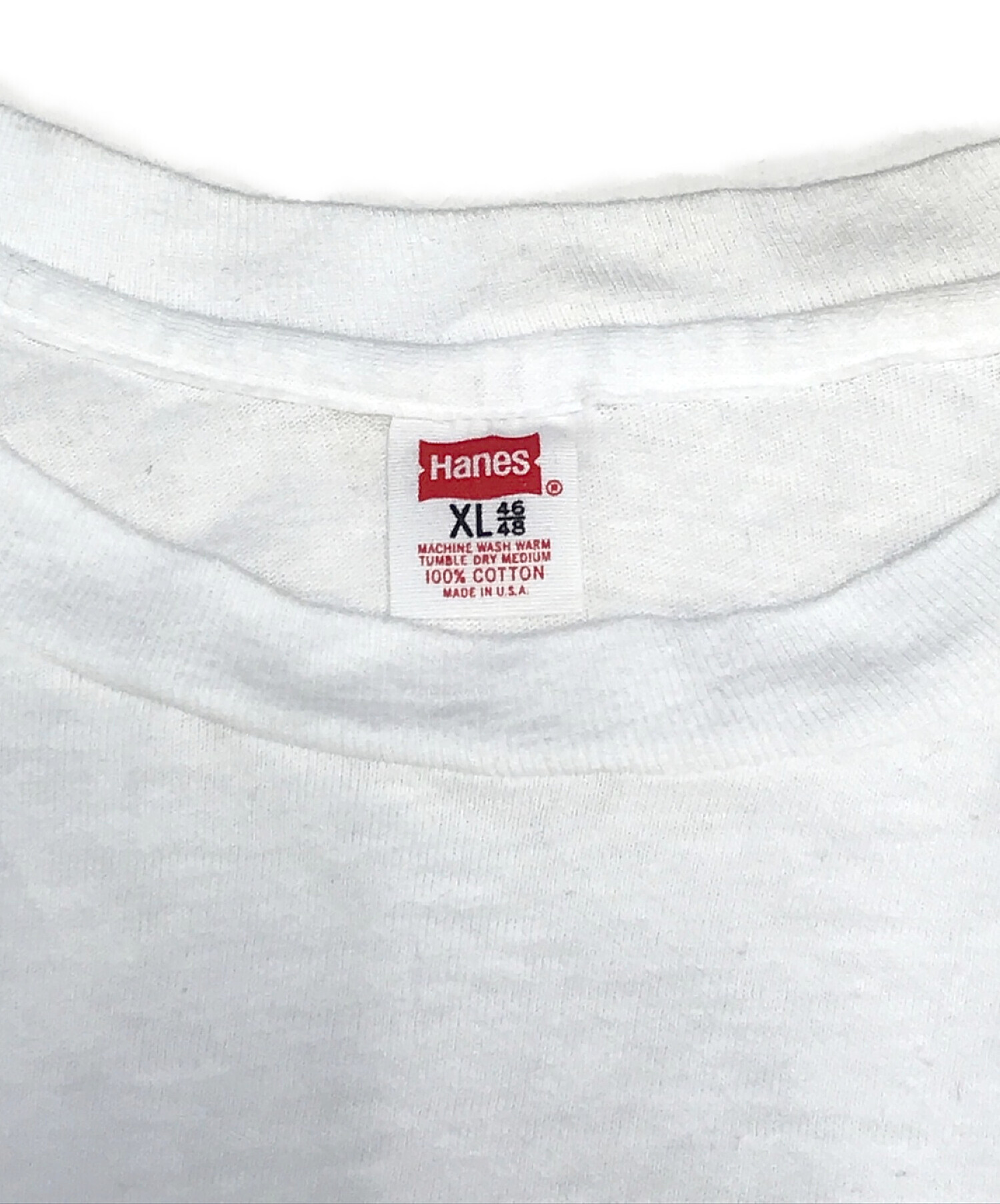 中古・古着通販】Hanes (ヘインズ) Tシャツ ホワイト サイズ:XL