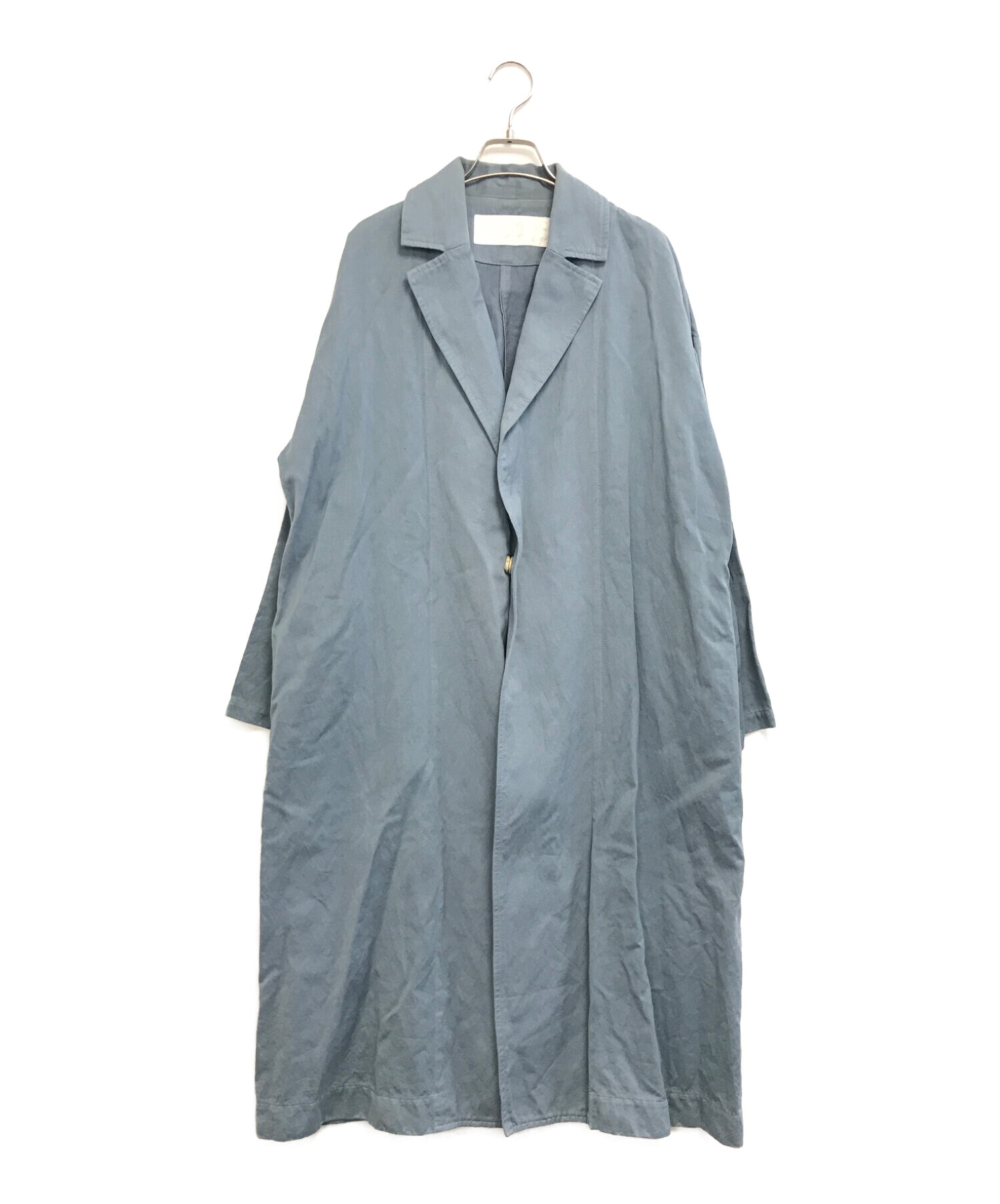 中古・古着通販】nooy (ヌーイ) チェスターコート スカイブルー サイズ