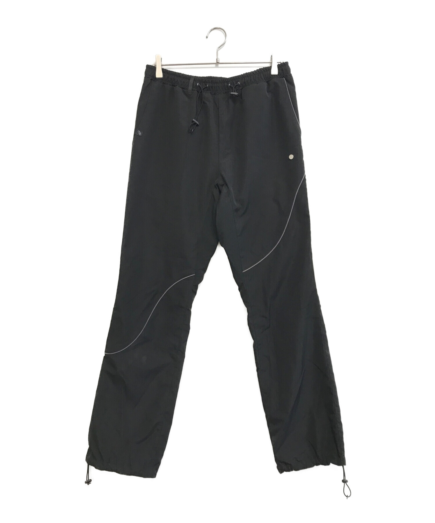 ASICS / NULABEL WOVEN PANTS/ボトム/M/ポリエステル/ブラック/2191A376 中古・古着通販】asics (アシックス) NULABEL WOVEN PANTS ブラック