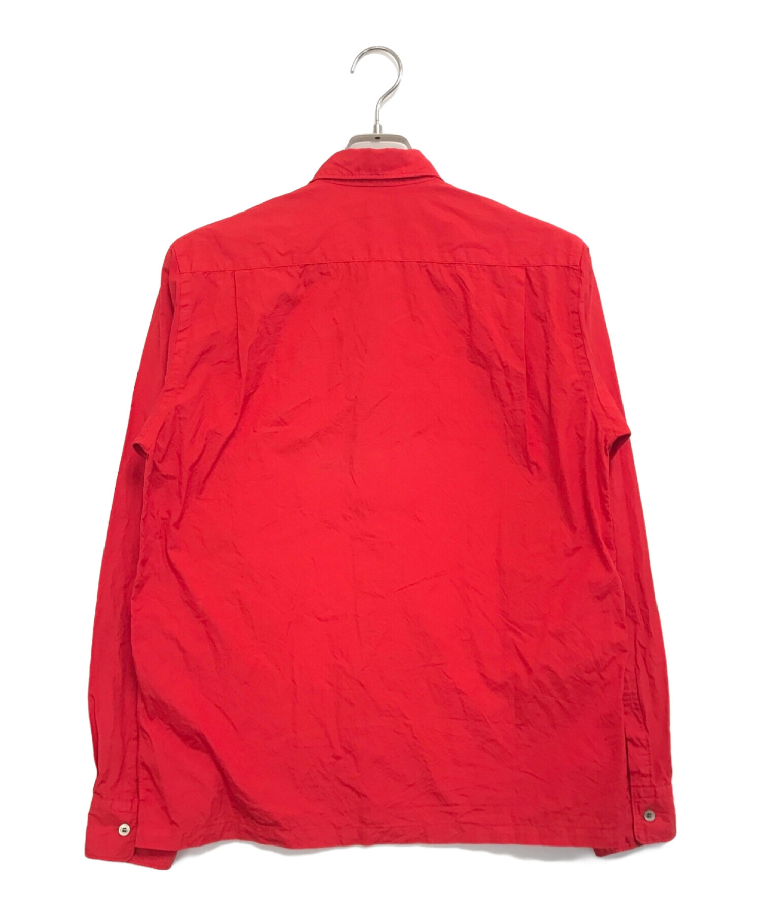 メンズ COMME des GARCONS 【コムデギャルソン】長袖シャツ レッド L
