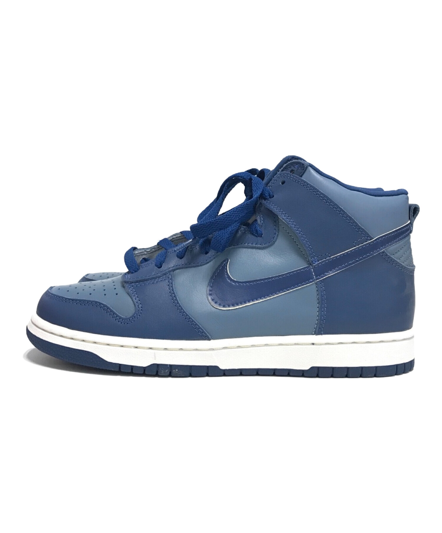 中古・古着通販】NIKE (ナイキ) ハイカットスニーカー ブルー サイズ 