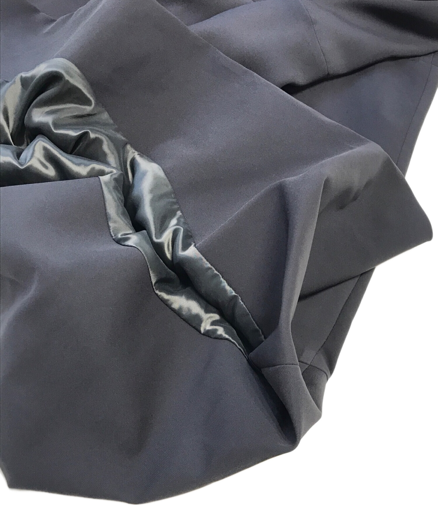 中古・古着通販】ENFOLD (エンフォルド) SQUARE PEPLUM SKIRT グレー