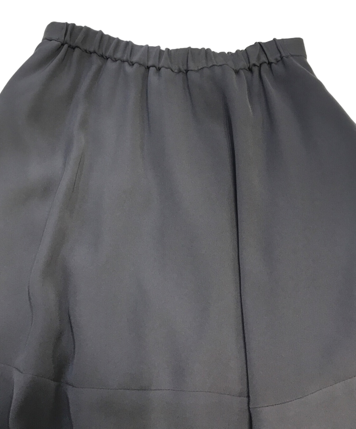 中古・古着通販】ENFOLD (エンフォルド) SQUARE PEPLUM SKIRT グレー