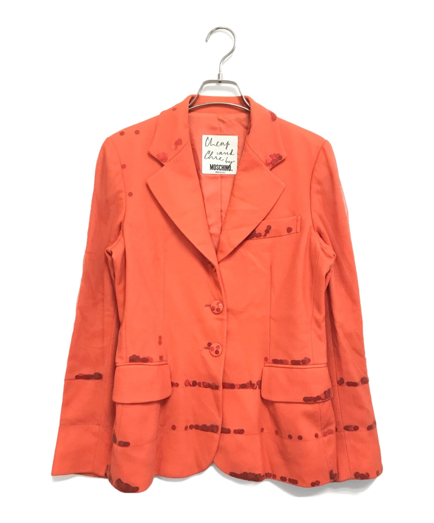 MOSCHINO CHEAPANDCHIC テーラードジャケット オレンジ Moschino