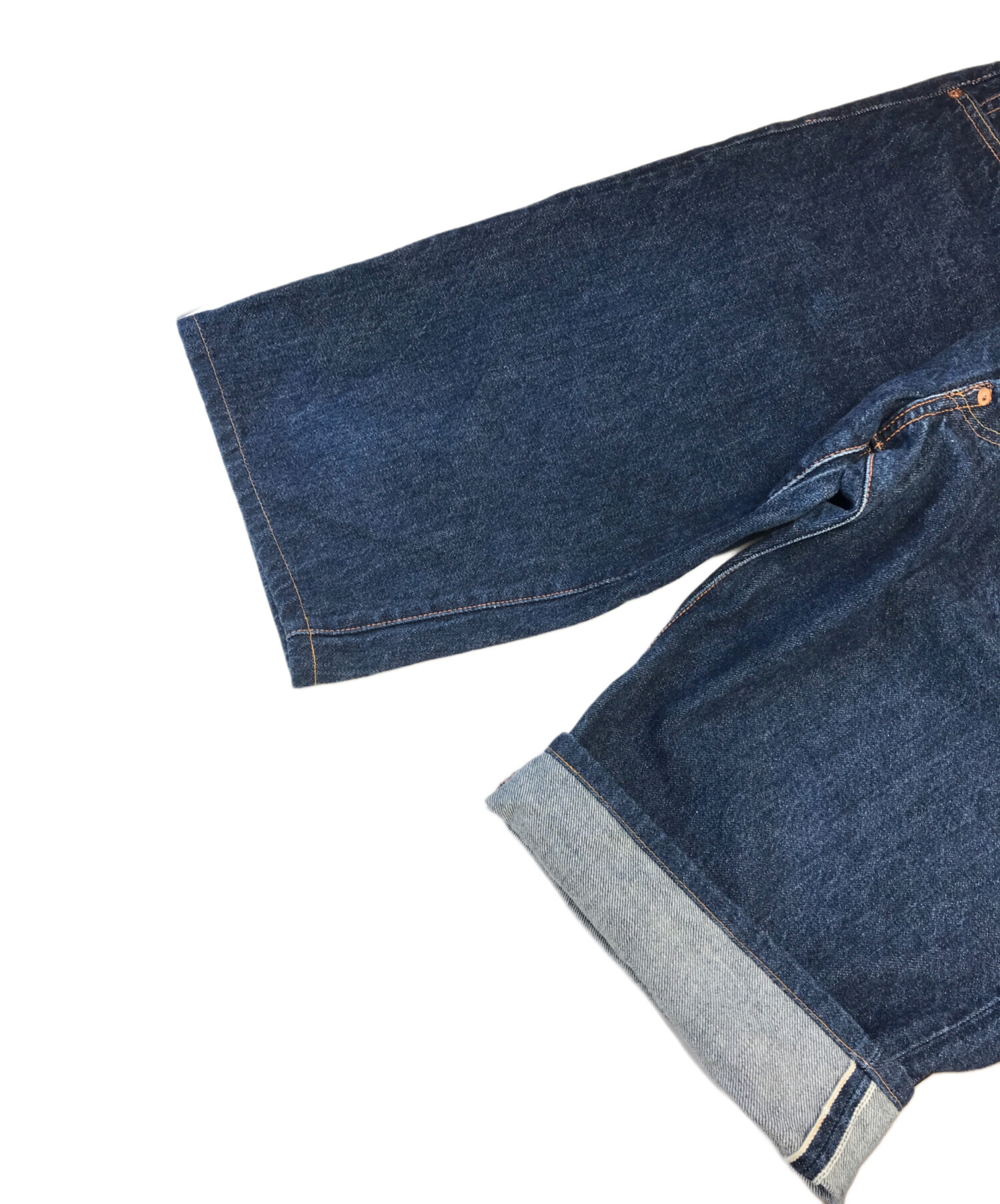 中古・古着通販】EVISU (エビス) デニムハーフパンツ インディゴ