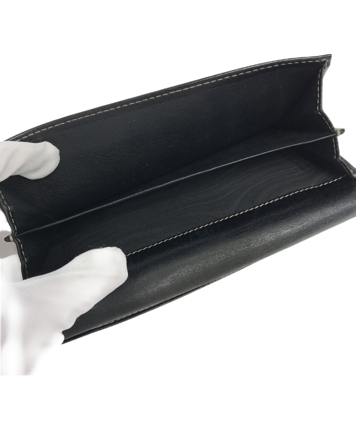 中古・古着通販】GUCCI (グッチ) 長財布 ブラック｜ブランド