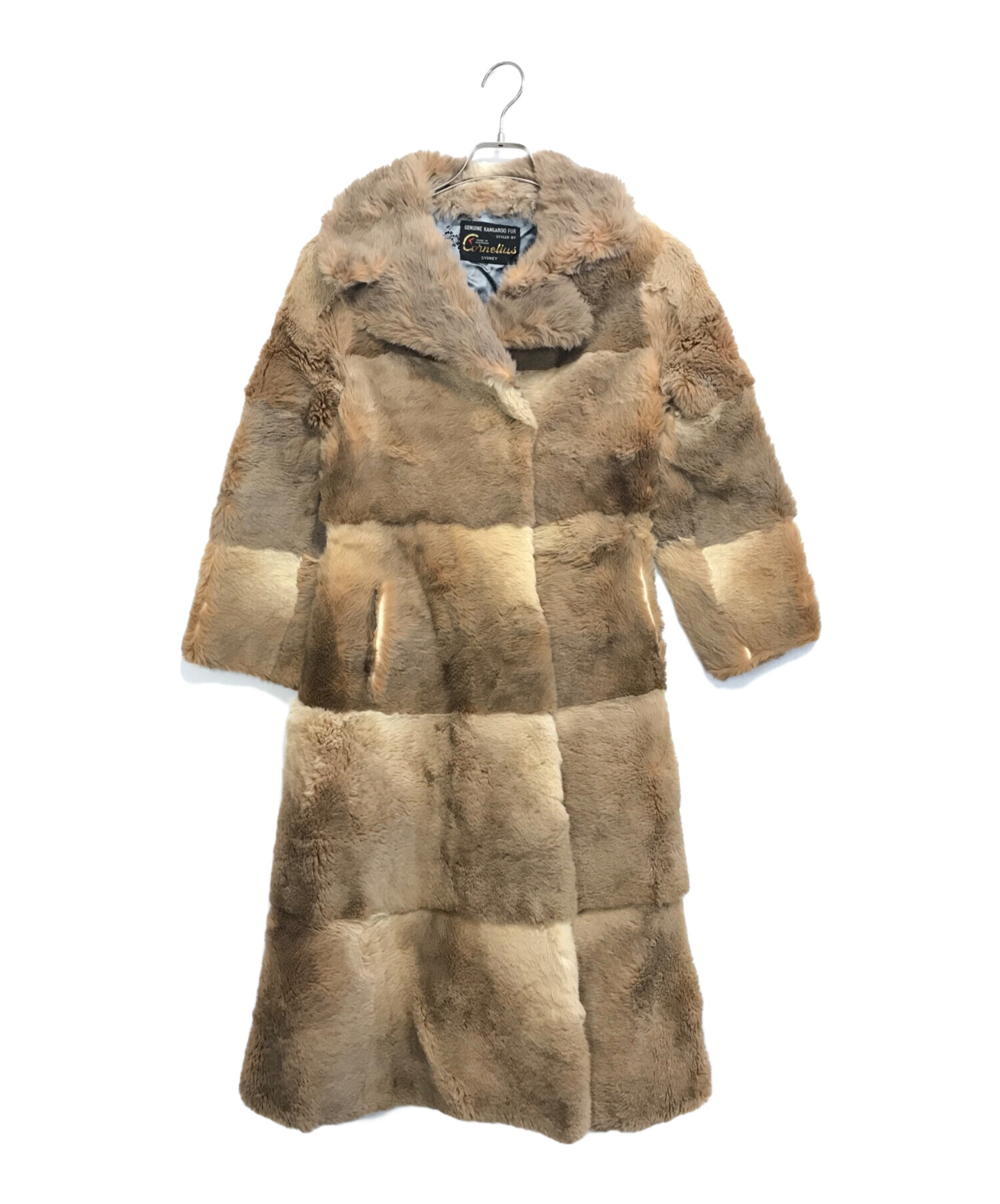 Vintageヴィンテージリアルファー ロングコートビンテージコートUSA古着 中古・古着通販】VINTAGE (ヴィンテージ) ファーコート ベージュ