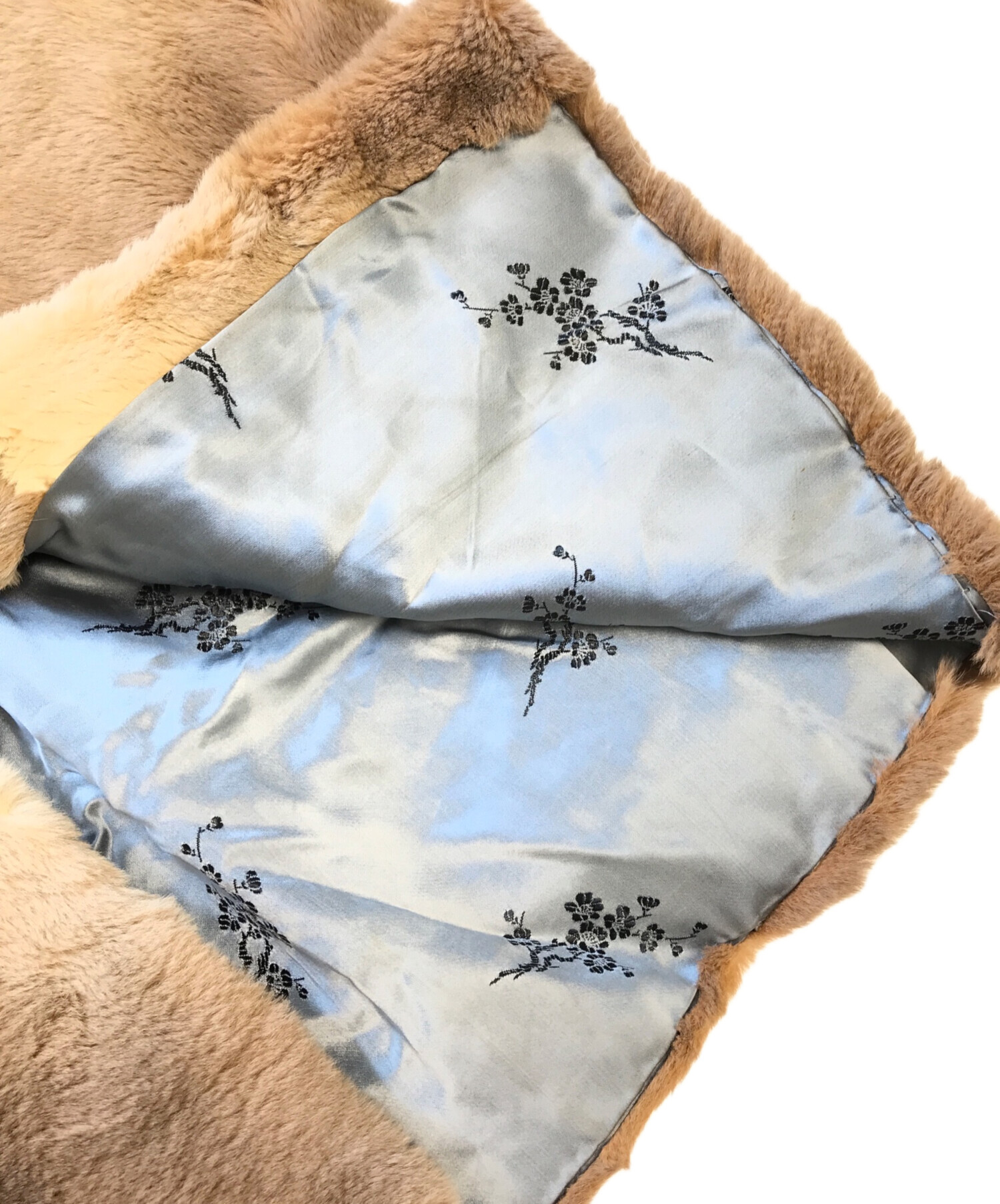 中古・古着通販】VINTAGE (ヴィンテージ) ファーコート ベージュ 