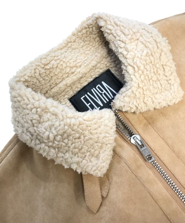 中古・古着通販】ELVIRA (エルビラ) B-3ジャケット ベージュ サイズ:L