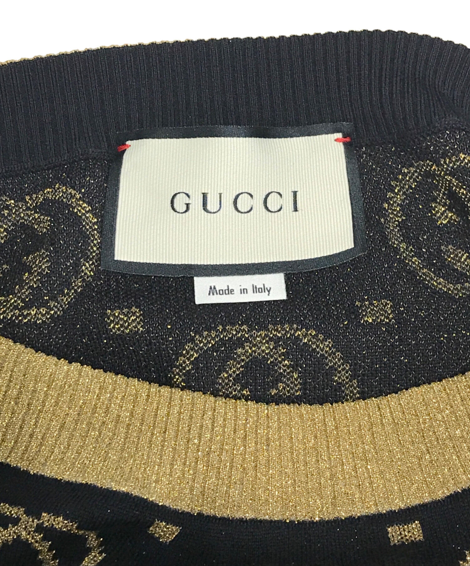 中古・古着通販】GUCCI (グッチ) インターロッキングG ラメ ニット