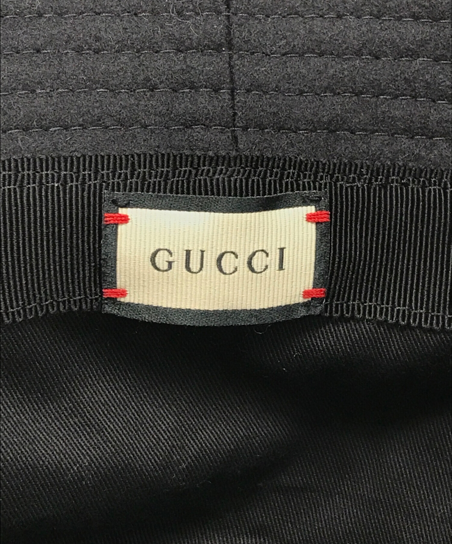 中古・古着通販】GUCCI (グッチ) GGキャンバスバケットハット ブラック 