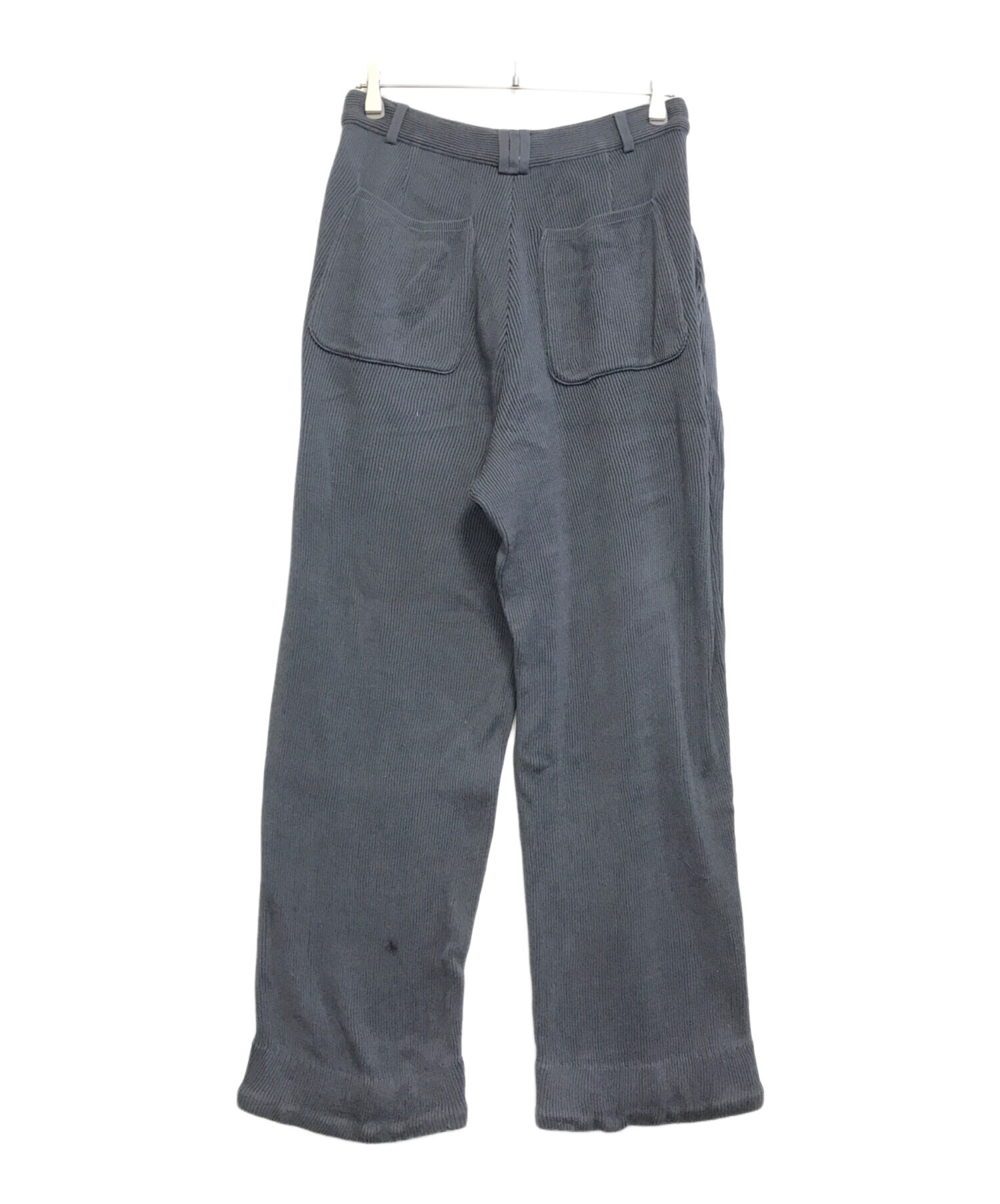 YOKEヨーク RIB KNITTED TROUSERS 中古・古着通販】YOKE (ヨーク) RIB KNITTED TROUSERS グレー サイズ:2