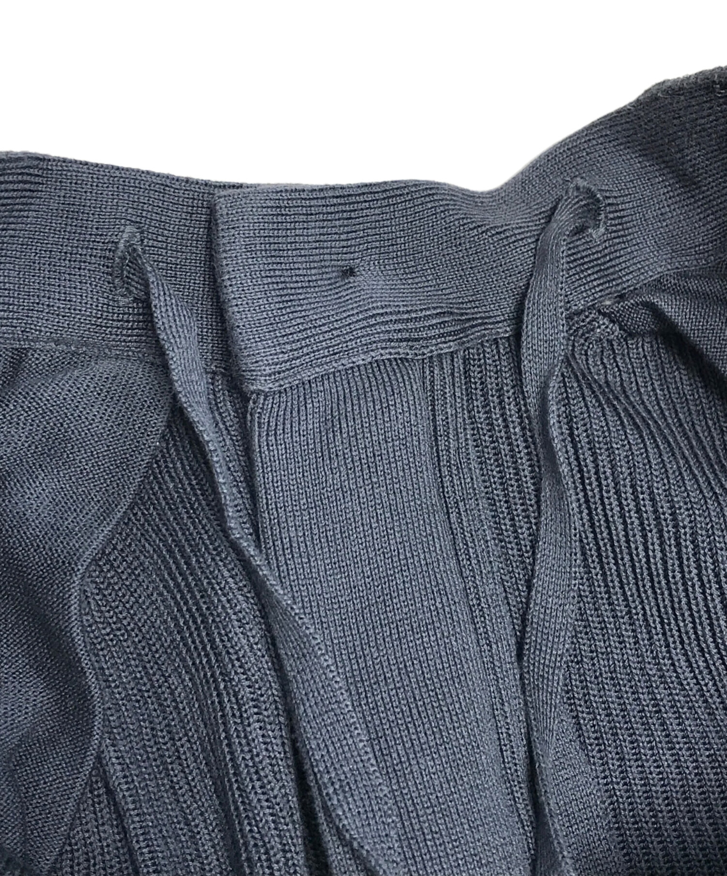 中古・古着通販】YOKE (ヨーク) RIB KNITTED TROUSERS グレー サイズ:2