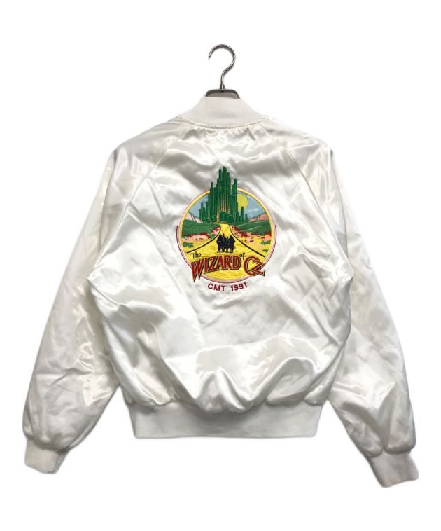 ナ*モ様 1983年製 グリーン ホワイト スタジャン 中古・古着通販】auburn (オーバーン) スタジャン ホワイト サイズ:M