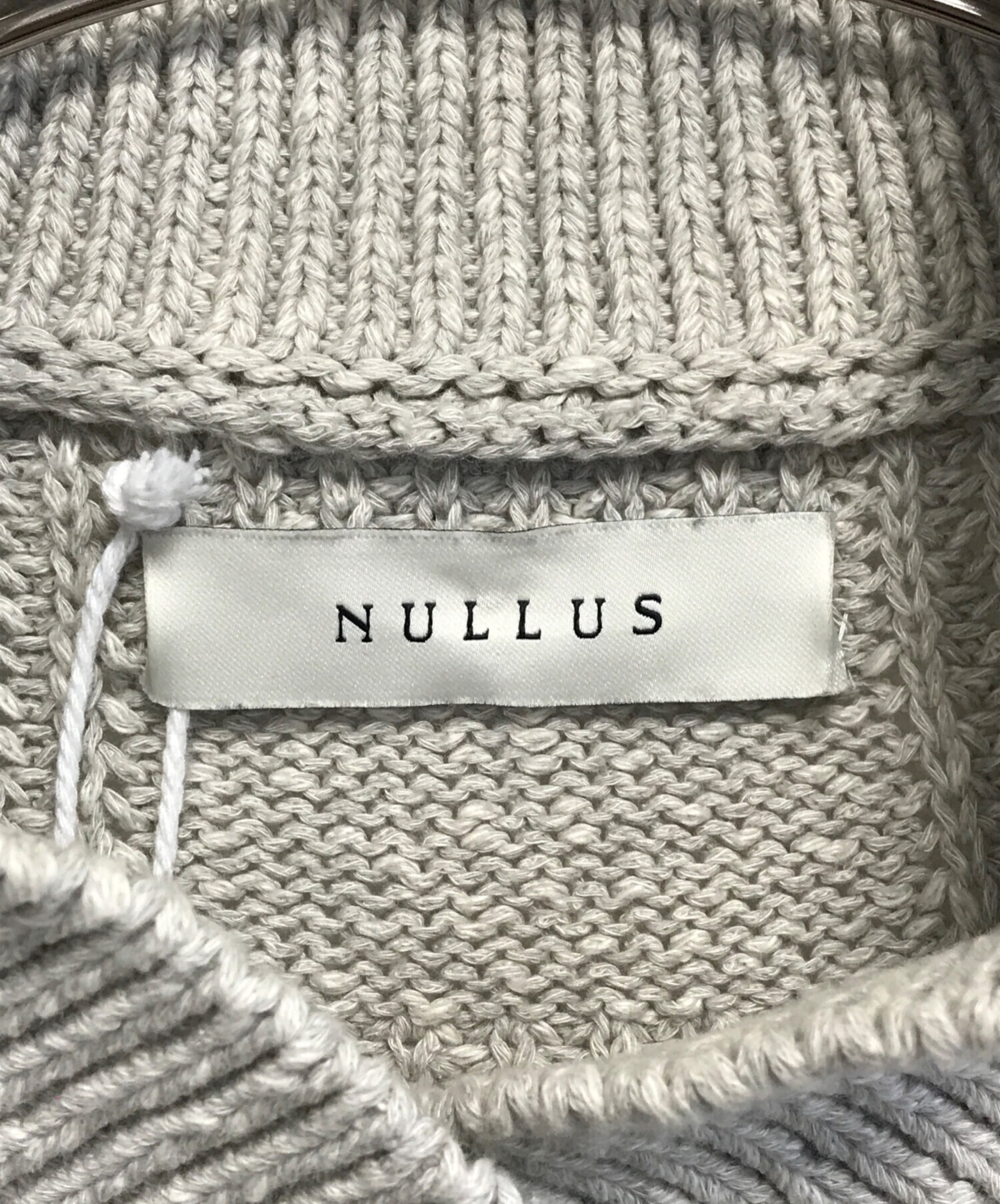 中古・古着通販】NULLUS (ヌールス) DECONSTRUCTED SWEATER グレージュ