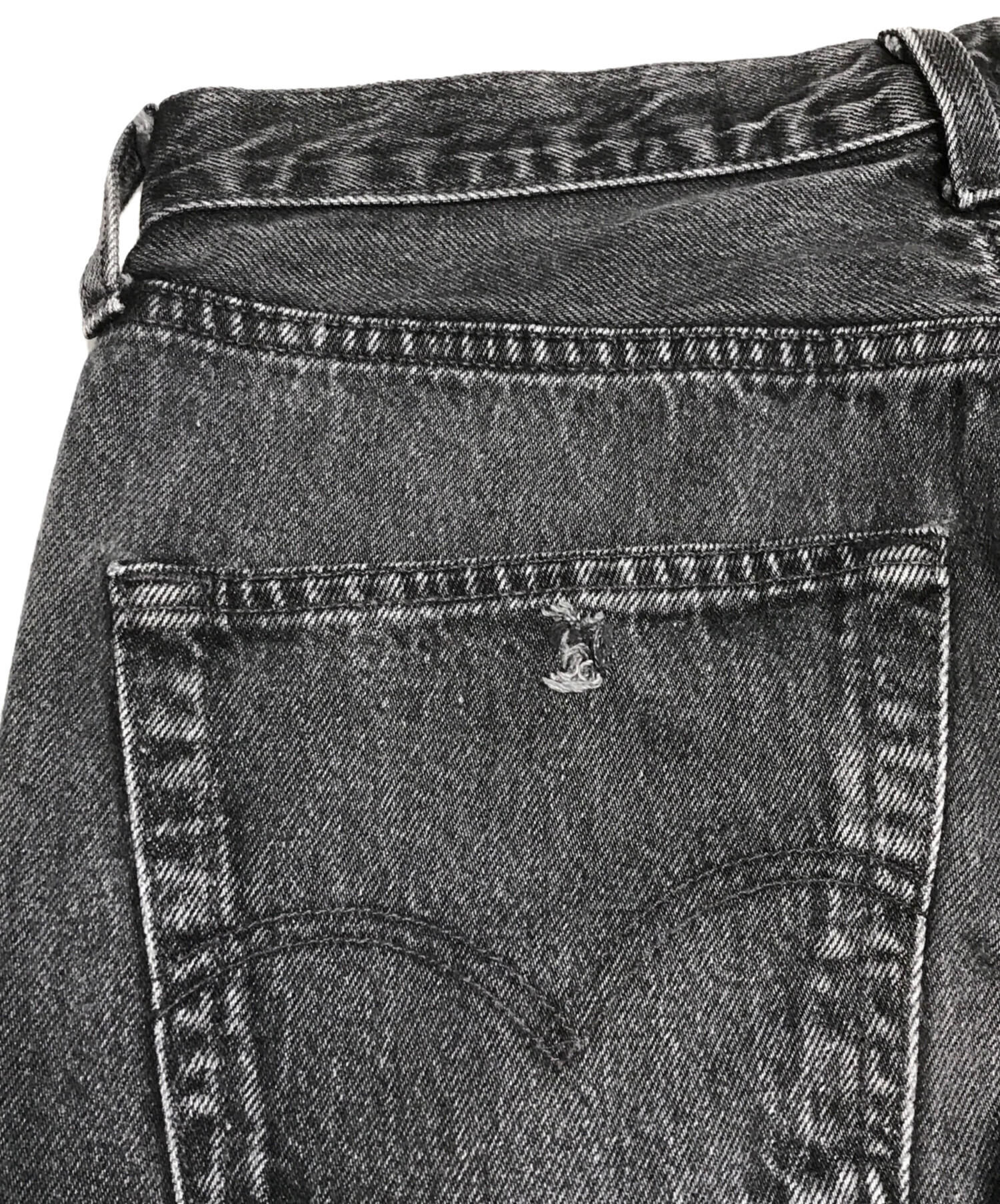 中古・古着通販】LEVI'S (リーバイス) 後染めブラックデニム ブラック