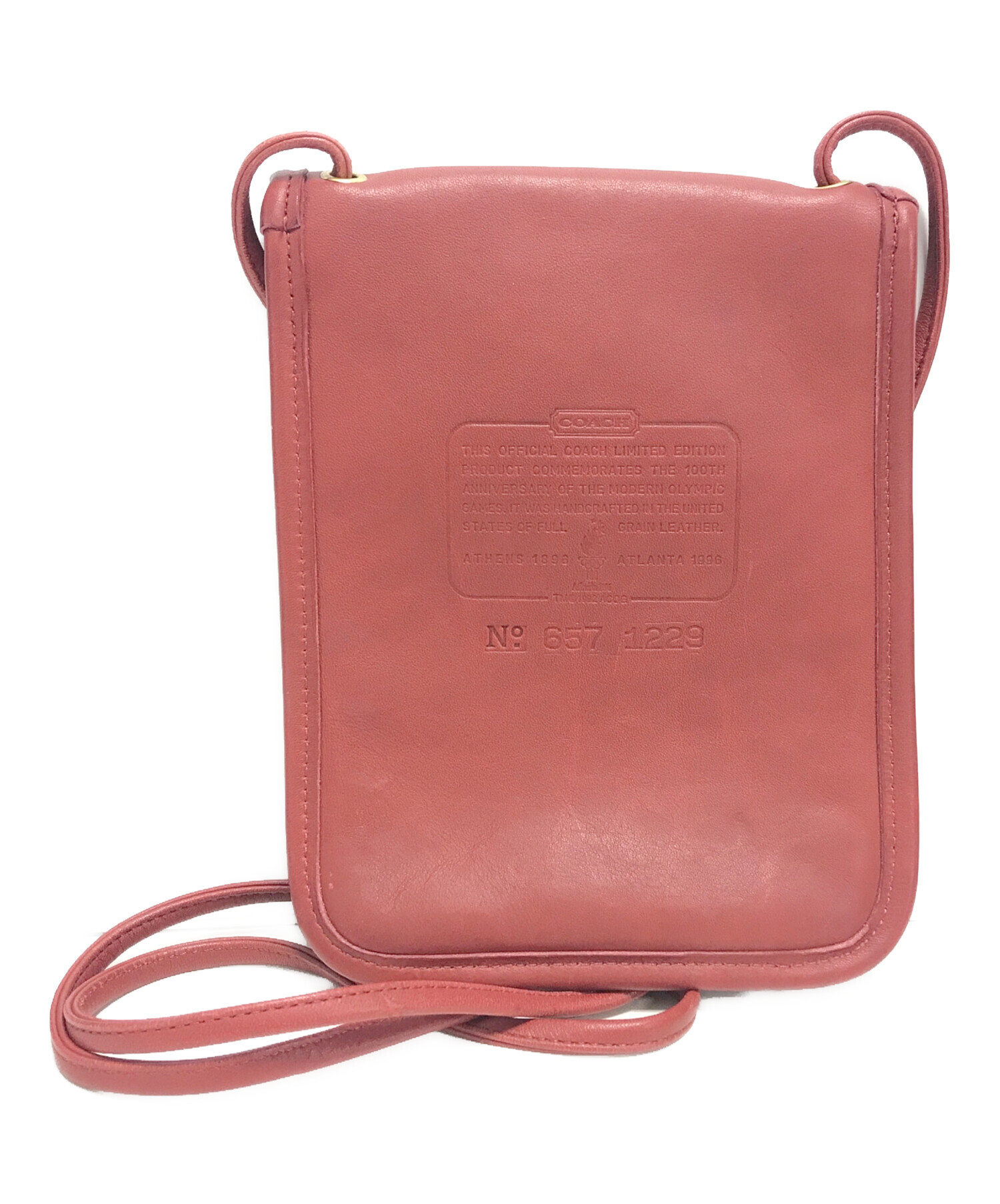 COACH コーチ COACH コーチ ショルダーバッグ ポーチ レッド 