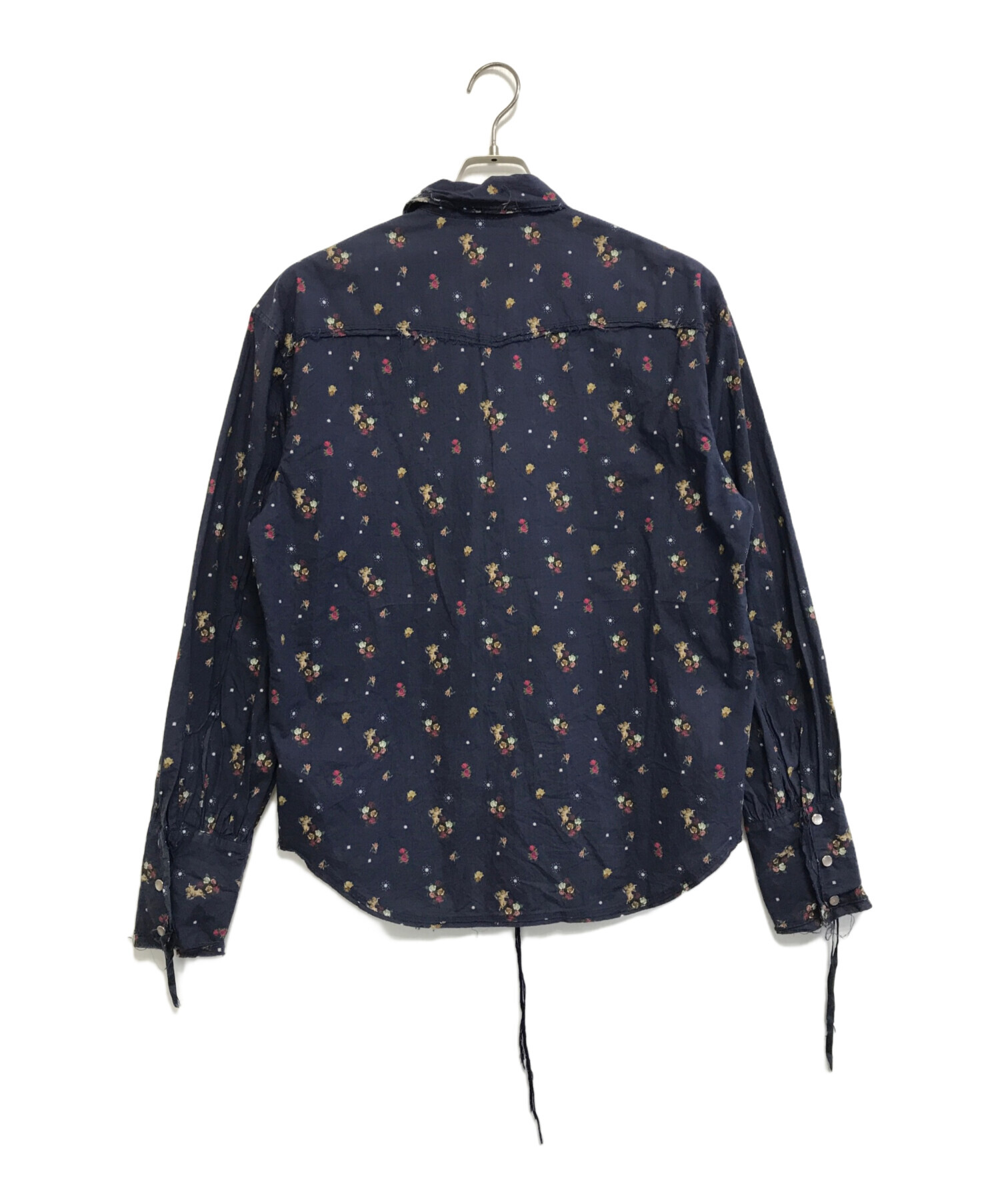 中古・古着通販】Midorikawa (ミドリカワ) カットオフフラワーシャツ