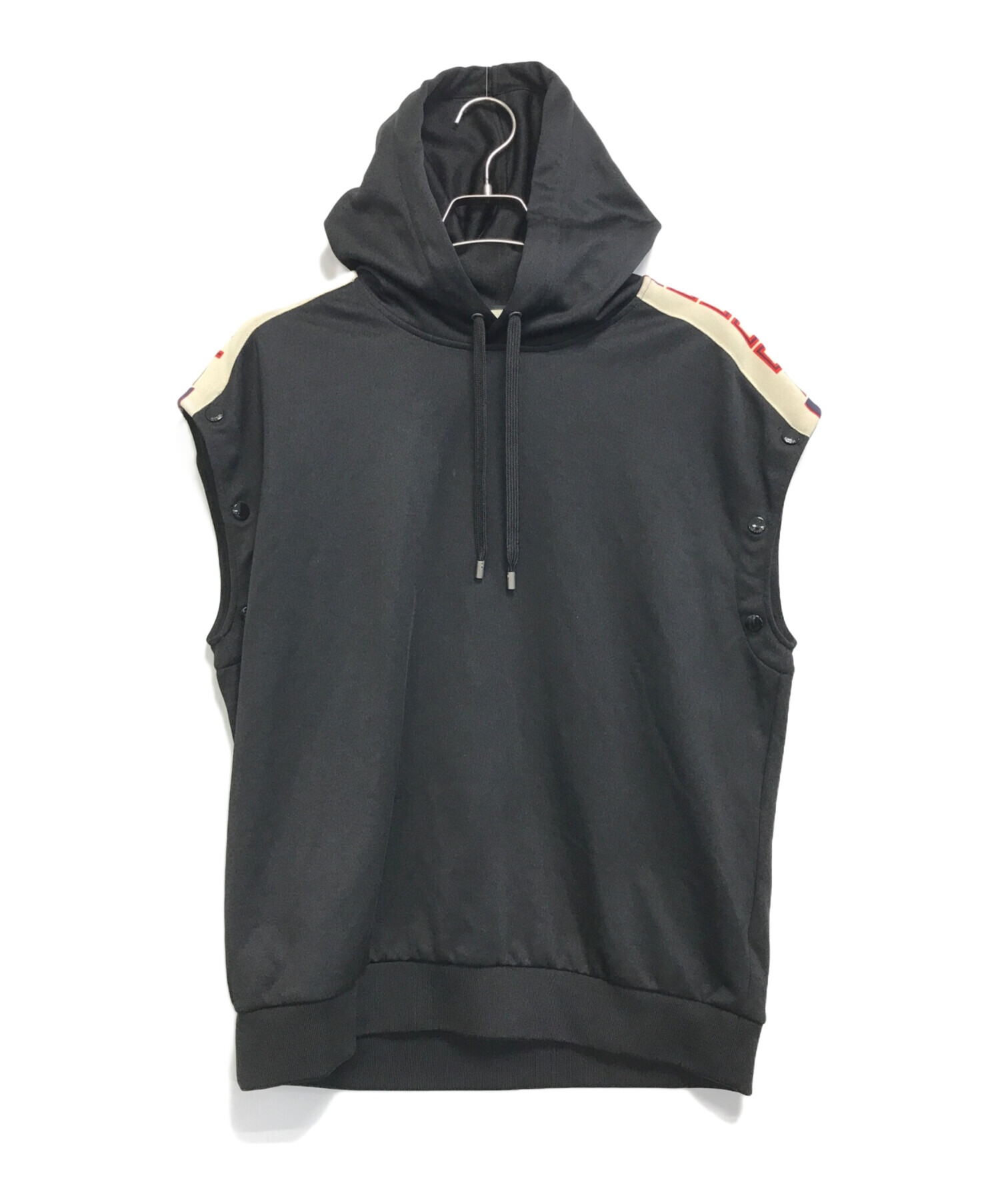 中古・古着通販】GUCCI (グッチ) プルオーバーパーカー ブラック