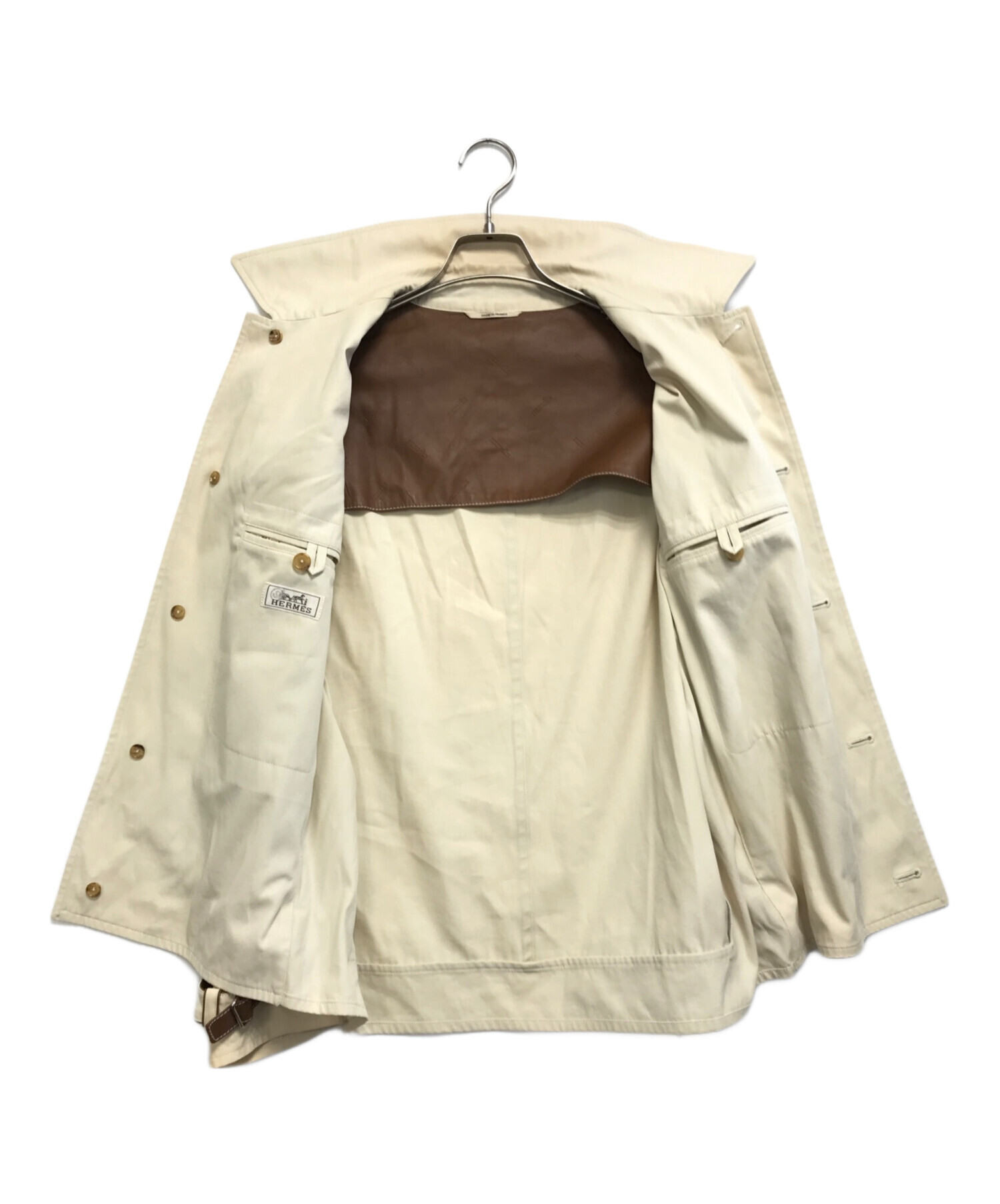 HERMÈS ベージュ羊皮ジャケット、ブルゾン