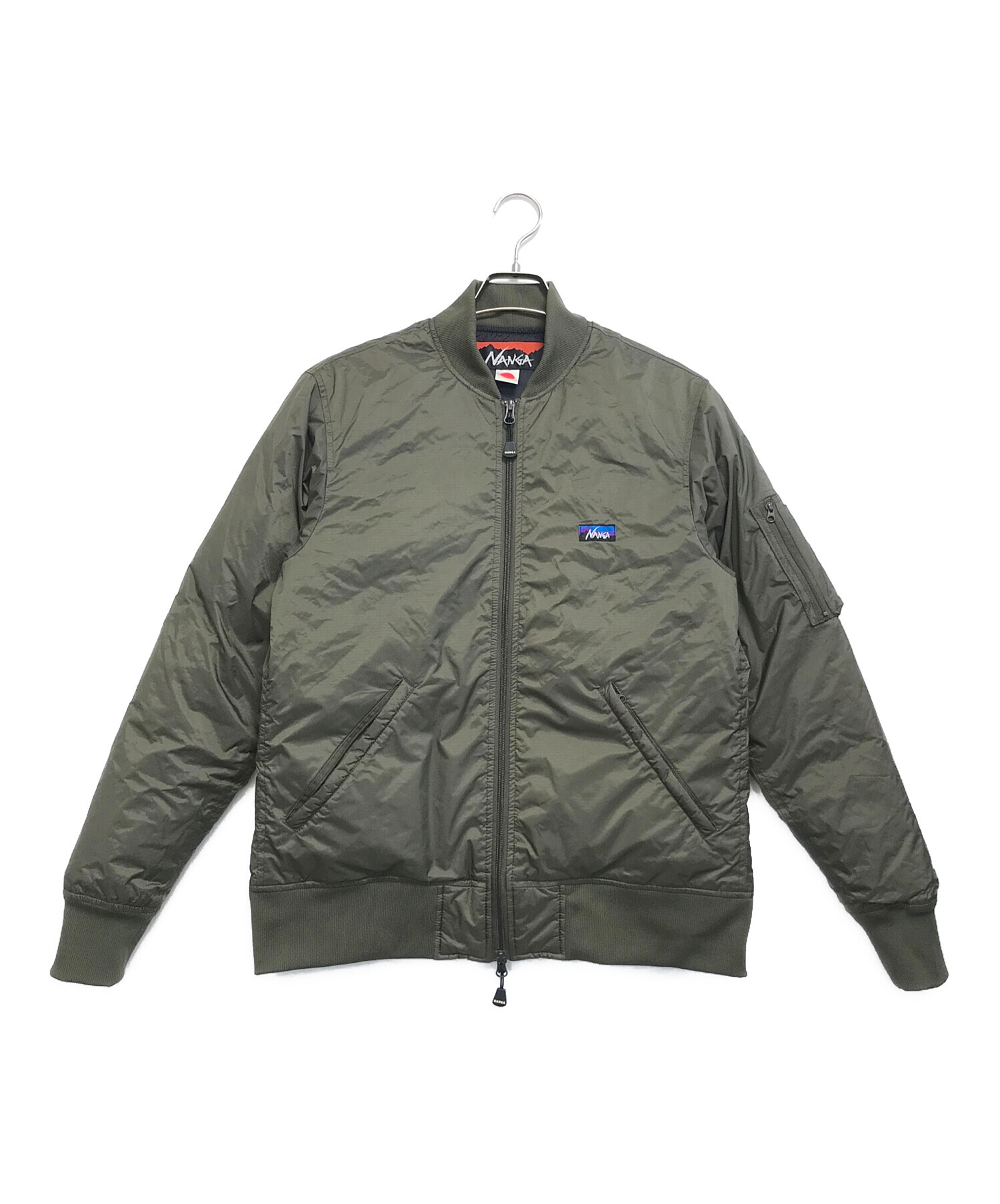 NANGA ナンガ ma1 Mサイズ カーキ ショット Schott ×NANGA HINOK MA－1