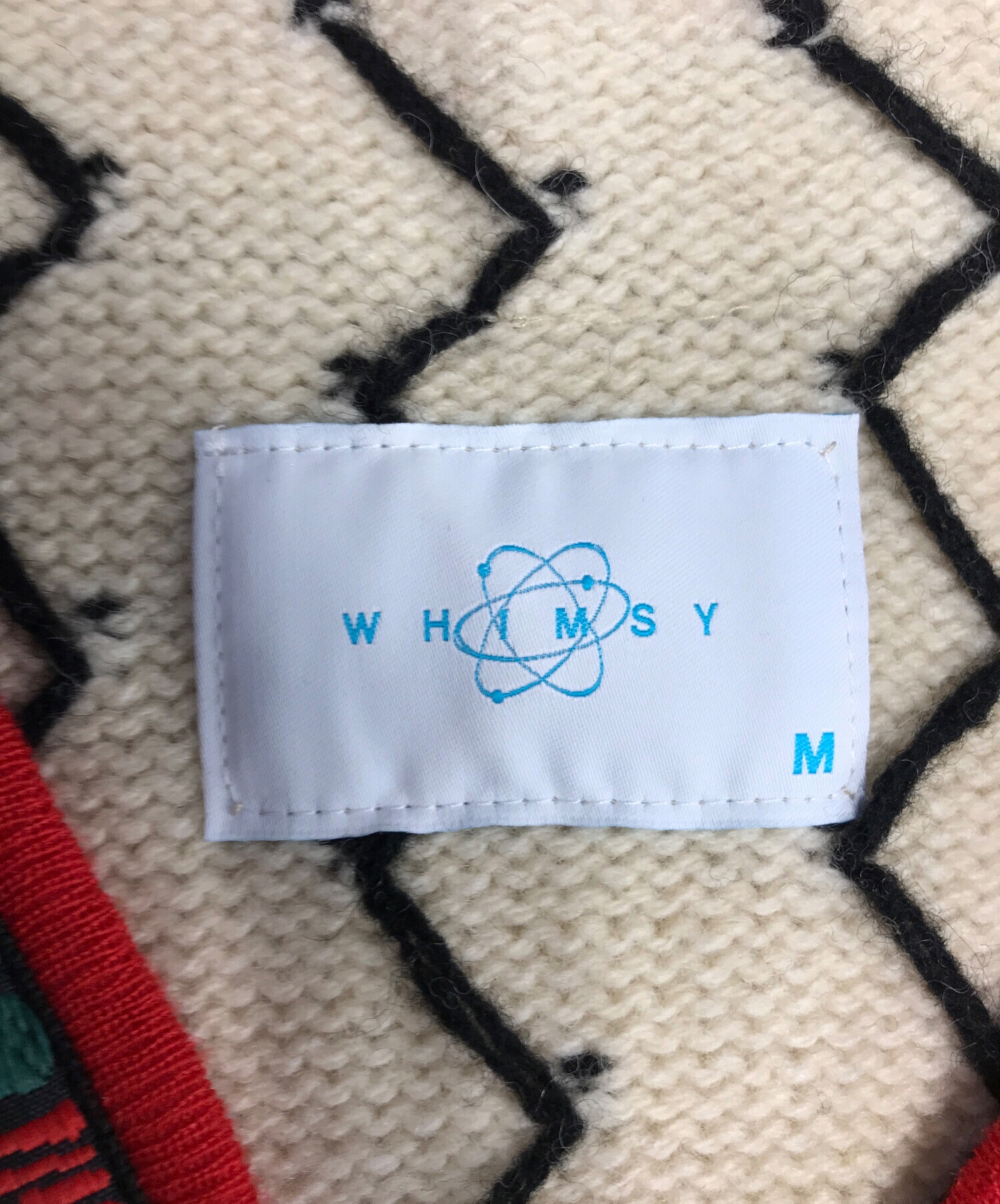 Whimsy ウィムジー スウェットカーディガン ペイズリー L 美品 WHIMSY (ウィムジー) 