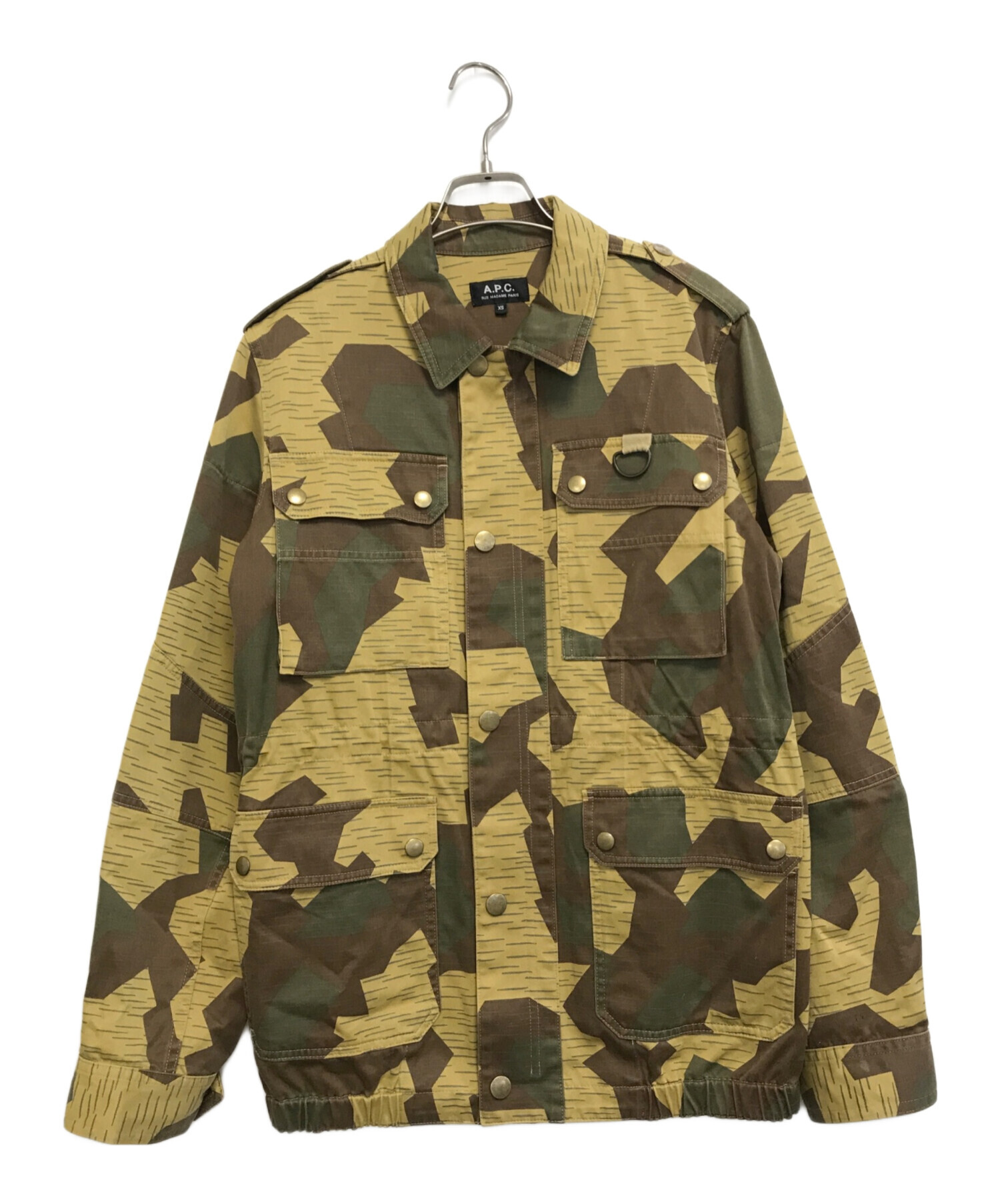 中古・古着通販】A.P.C. (アーペーセー) カモフラジャケット カーキ 