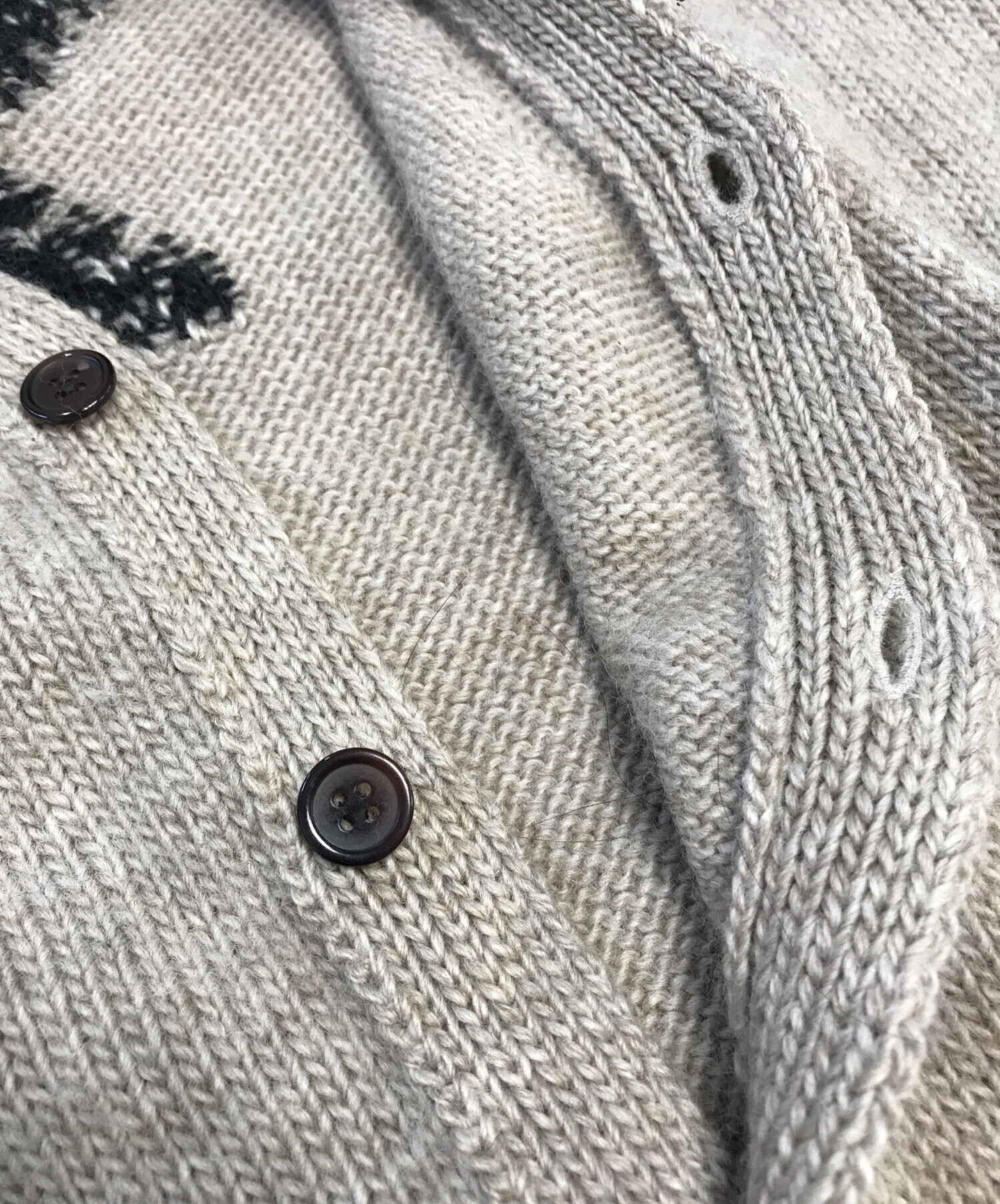 Y's ワイズ デザイン ニットカーディガン レアデザイン 美品 大きめ