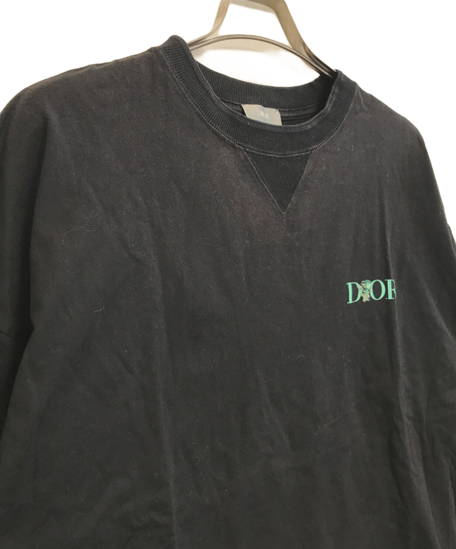 Christian Dior フラワー刺繍 半袖Tシャツ 40 ディオール M 中古・古着通販】Christian Dior (クリスチャン ディオール) フラワー