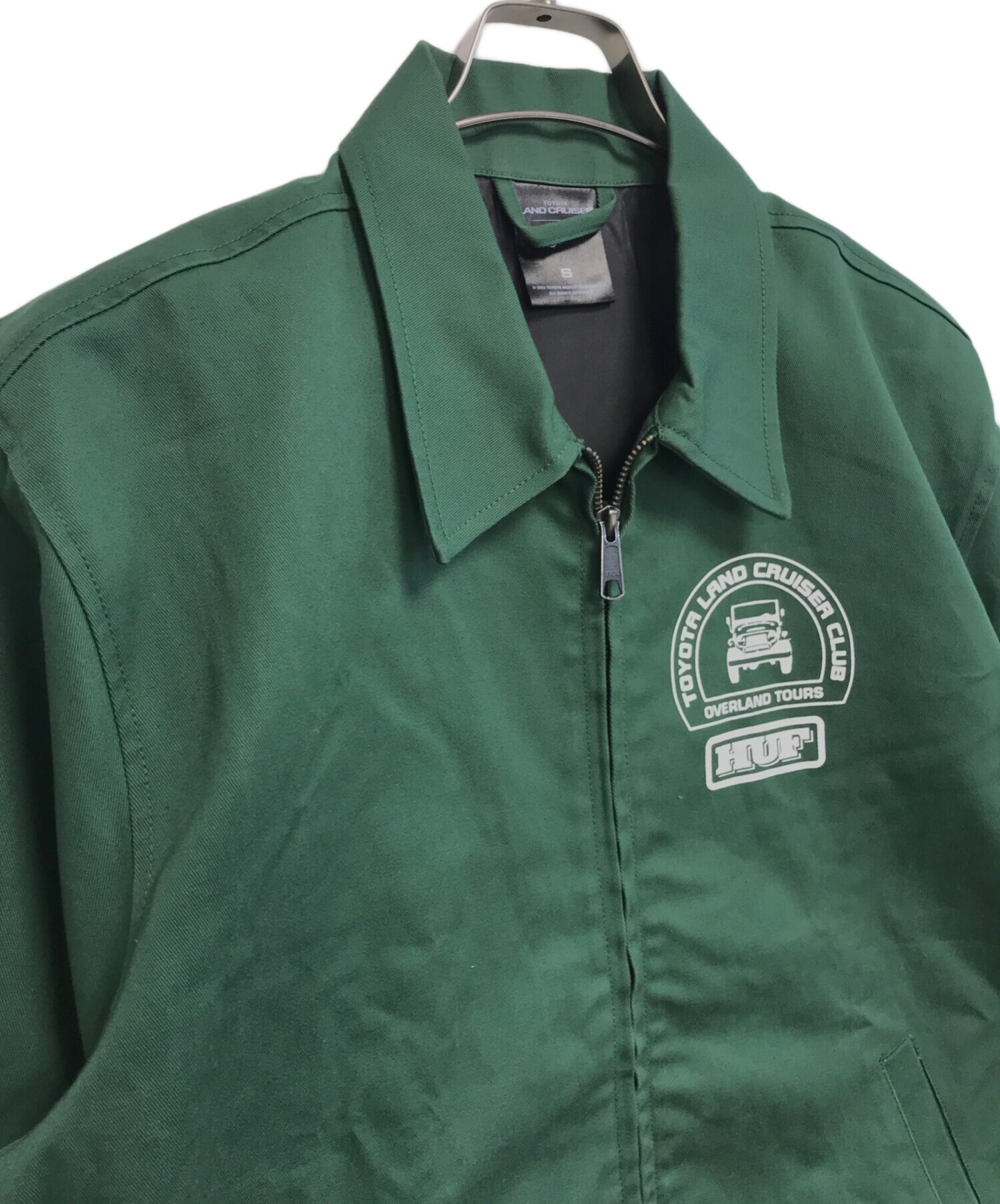 中古・古着通販】HUF (ハフ) ジップアップジャケット グリーン サイズ