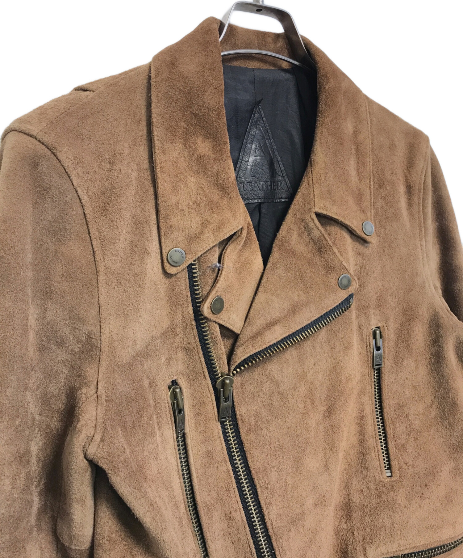 中古・古着通販】A LEATHER (ア レザー) スウェードライダース