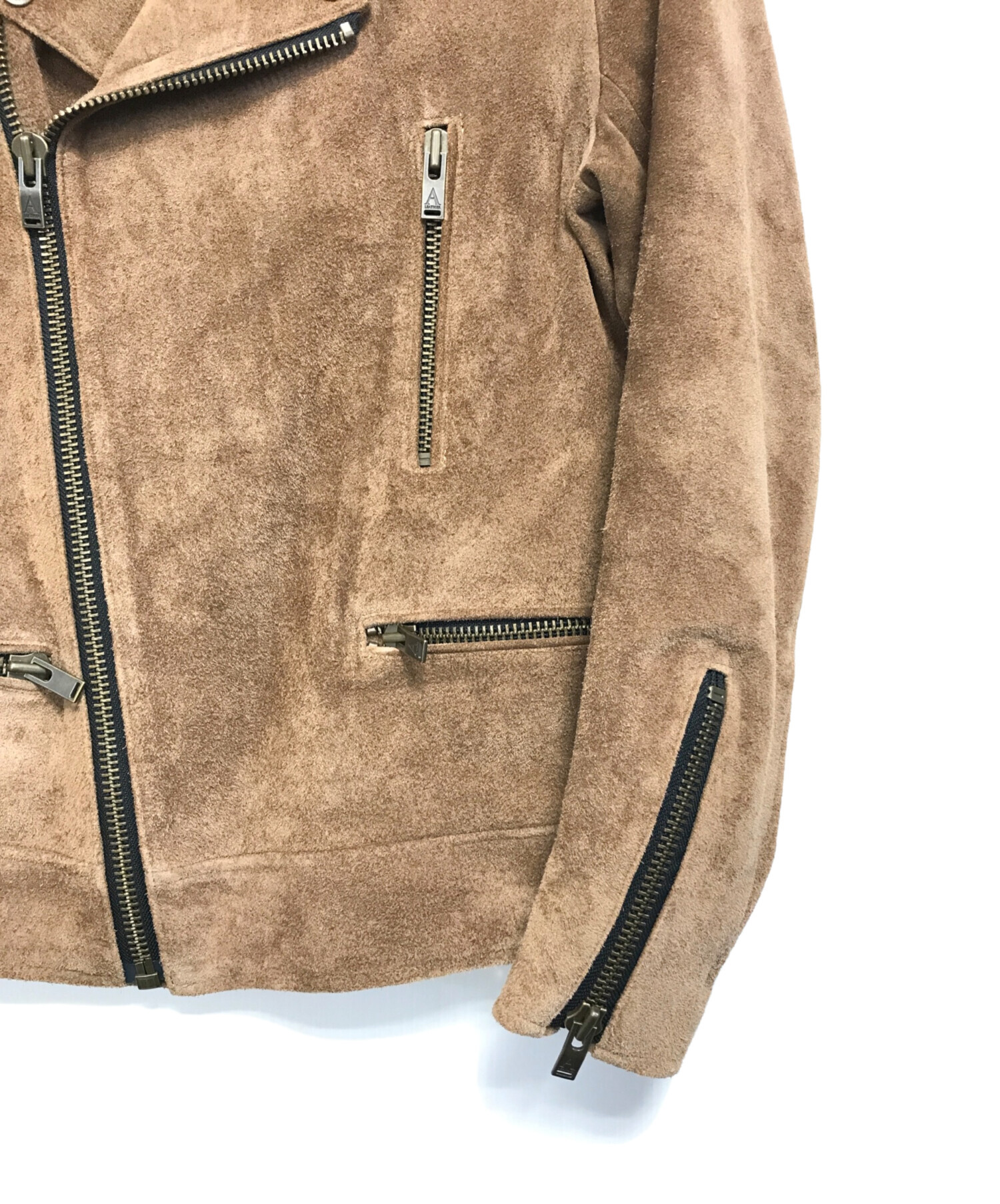 中古・古着通販】A LEATHER (ア レザー) スウェードライダース 