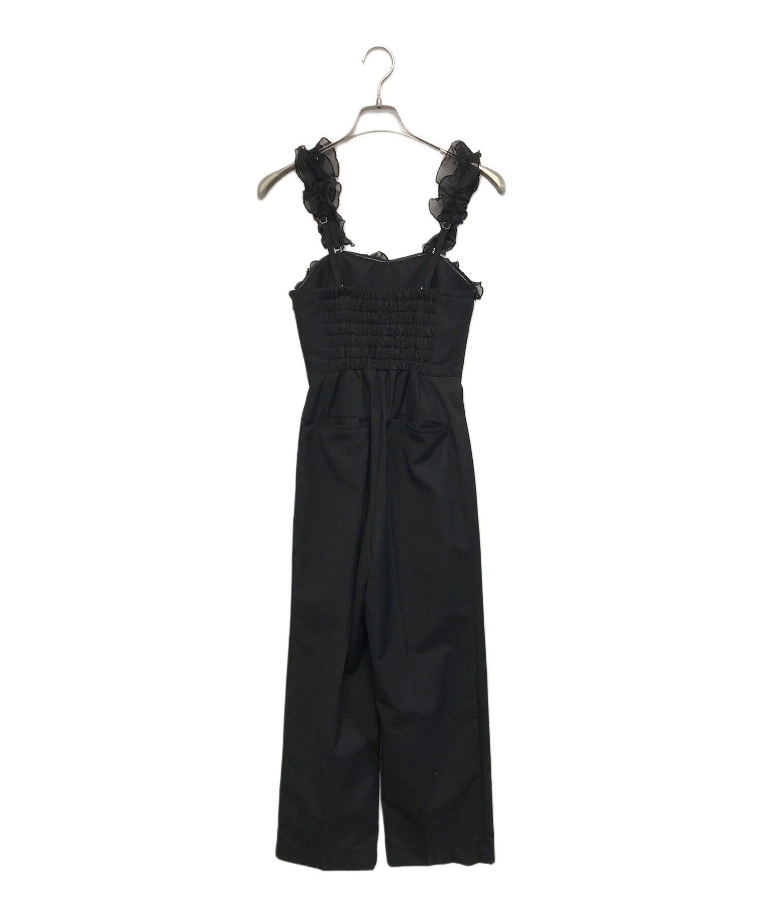 中古・古着通販】AMERI (アメリ) MEDI 2WAY FRILL ROMPERS ブラック 