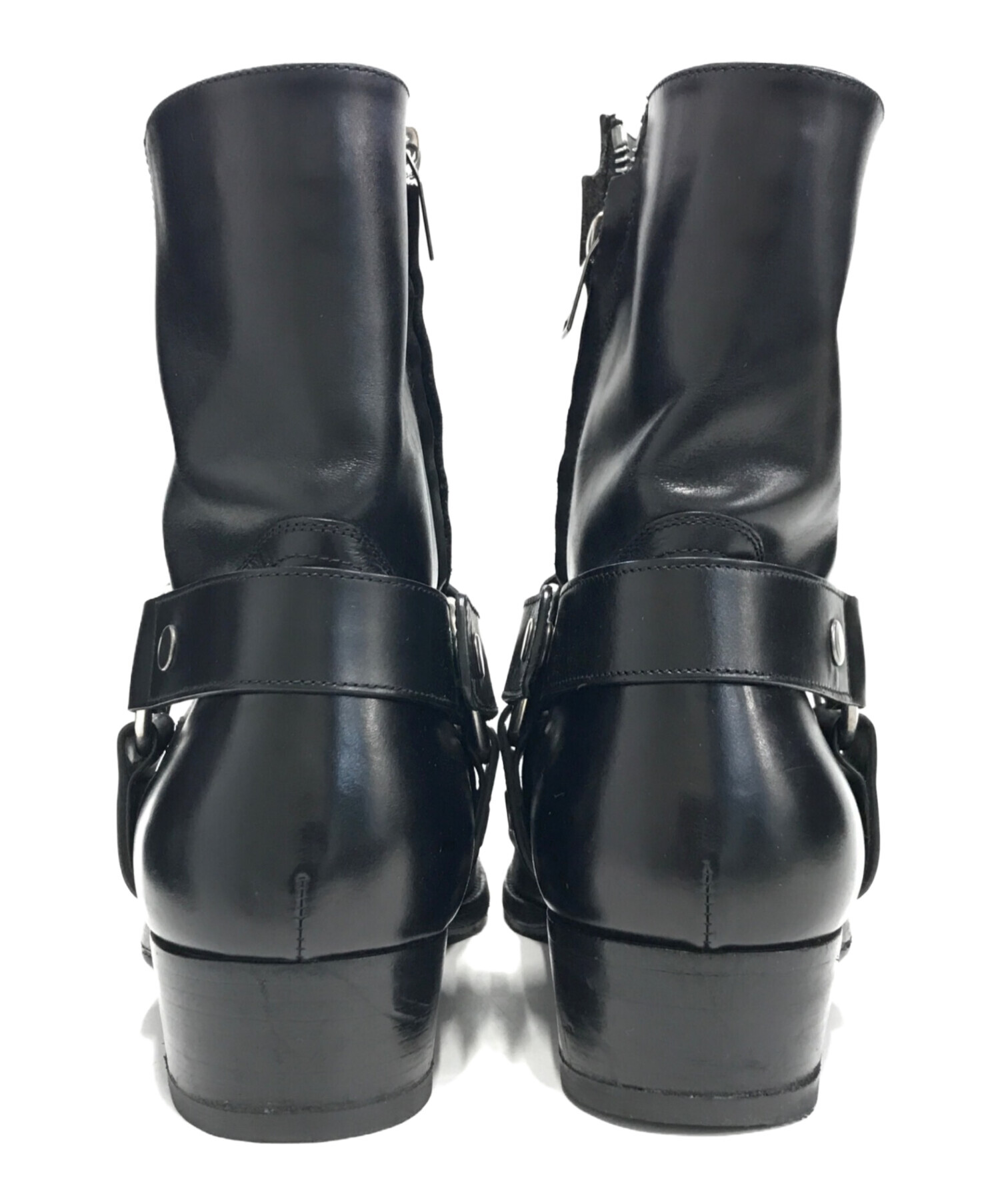 サンローランSAINT LAURENT PARIS ワイアットハーネスブーツ40 SAINT LAURENT PARIS ワイアットハーネスブーツ 黒 40 サンローラン
