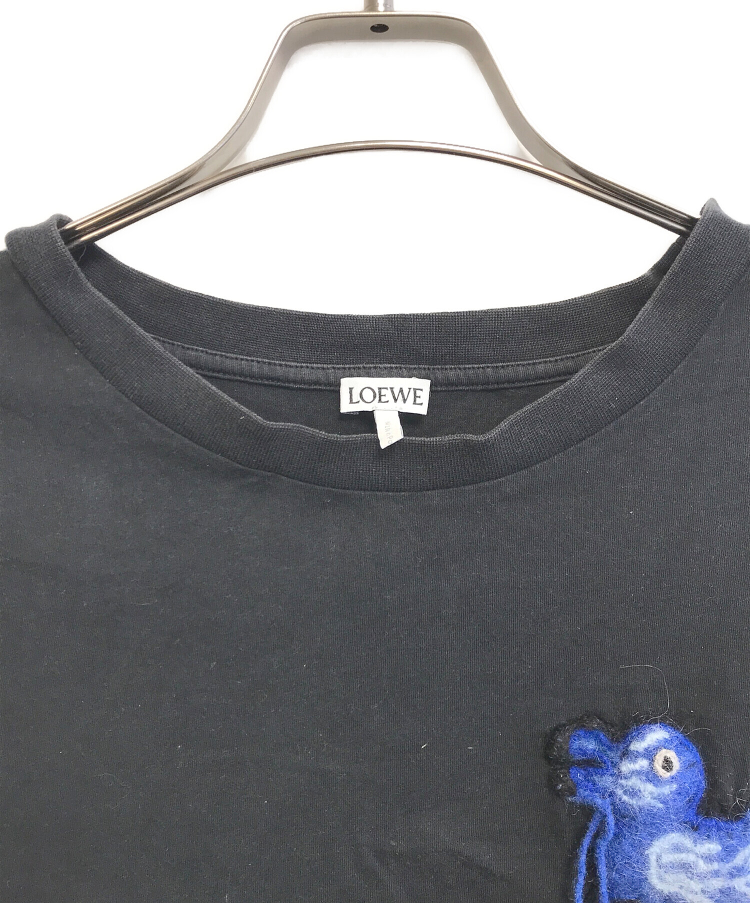 中古・古着通販】LOEWE (ロエベ) Tシャツ ブラック サイズ:XL 