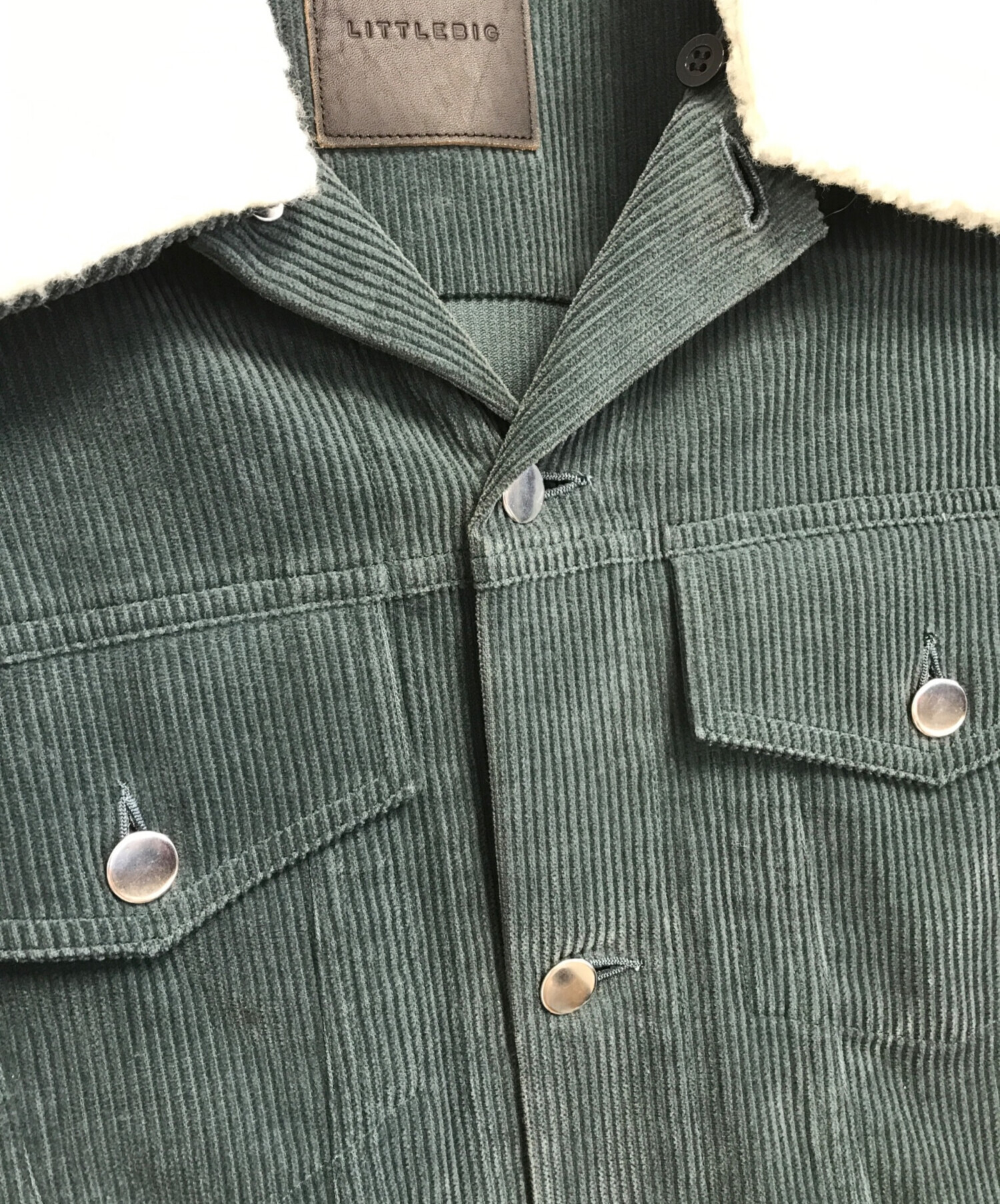 LITTLEBIG / コーデュロイジャケット/2/コットン/BRW/LB193-BL02// 中古・古着通販】LITTLEBIG (リトルビッグ) 襟ボアコーデュロイ