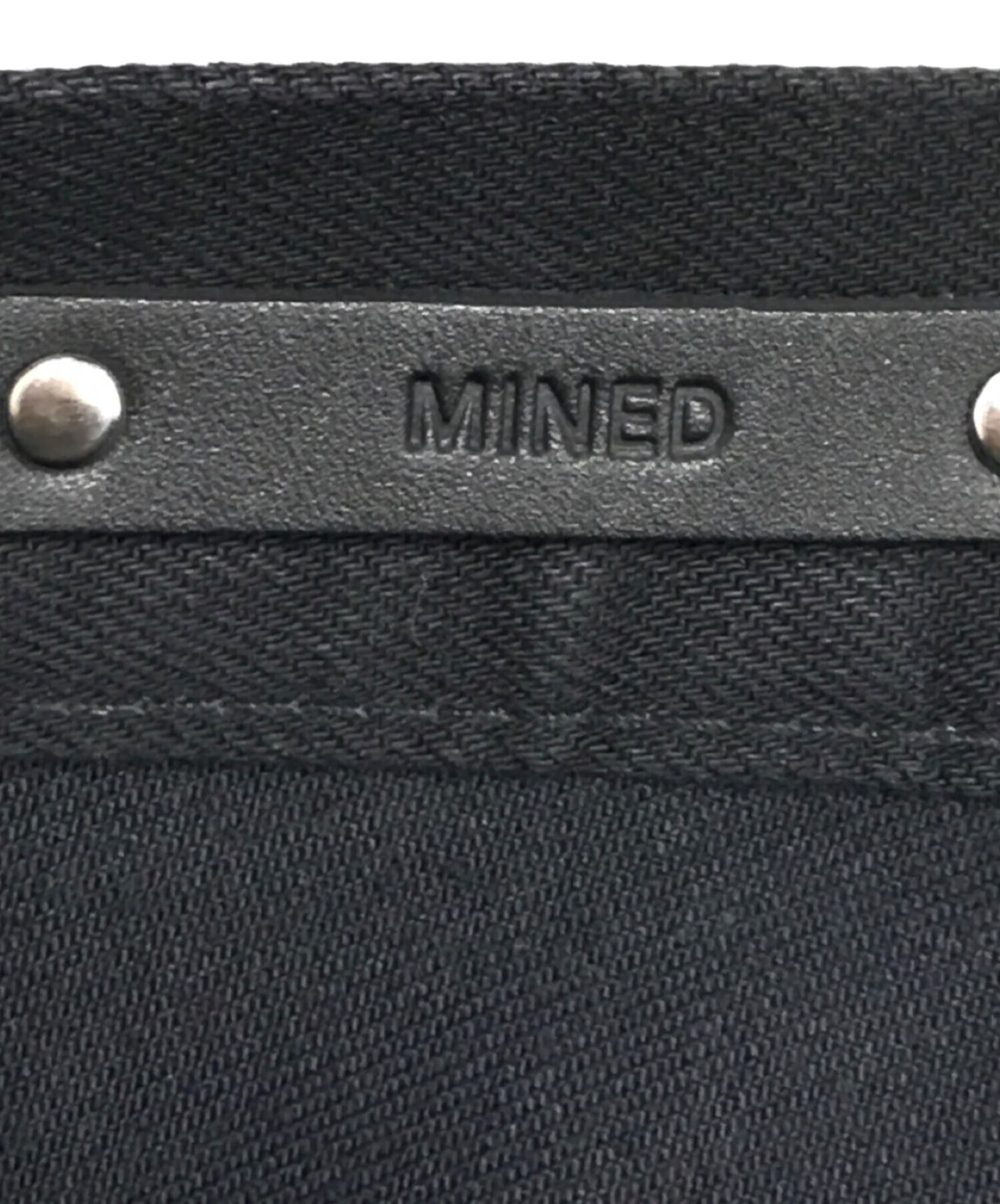 中古・古着通販】MINED (マインド) ダメージ加工デニムパンツ ブラック