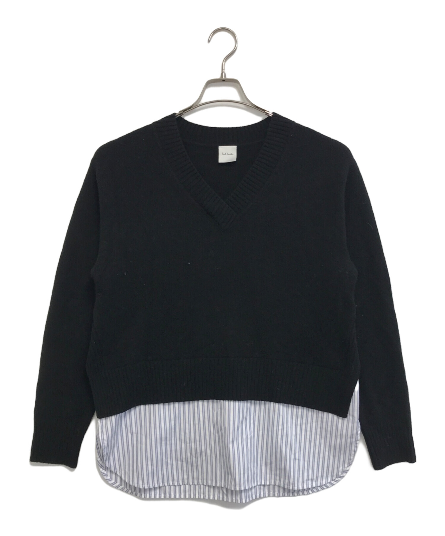 中古・古着通販】PAUL SMITH (ポールスミス) シャツコンビ Vネック 
