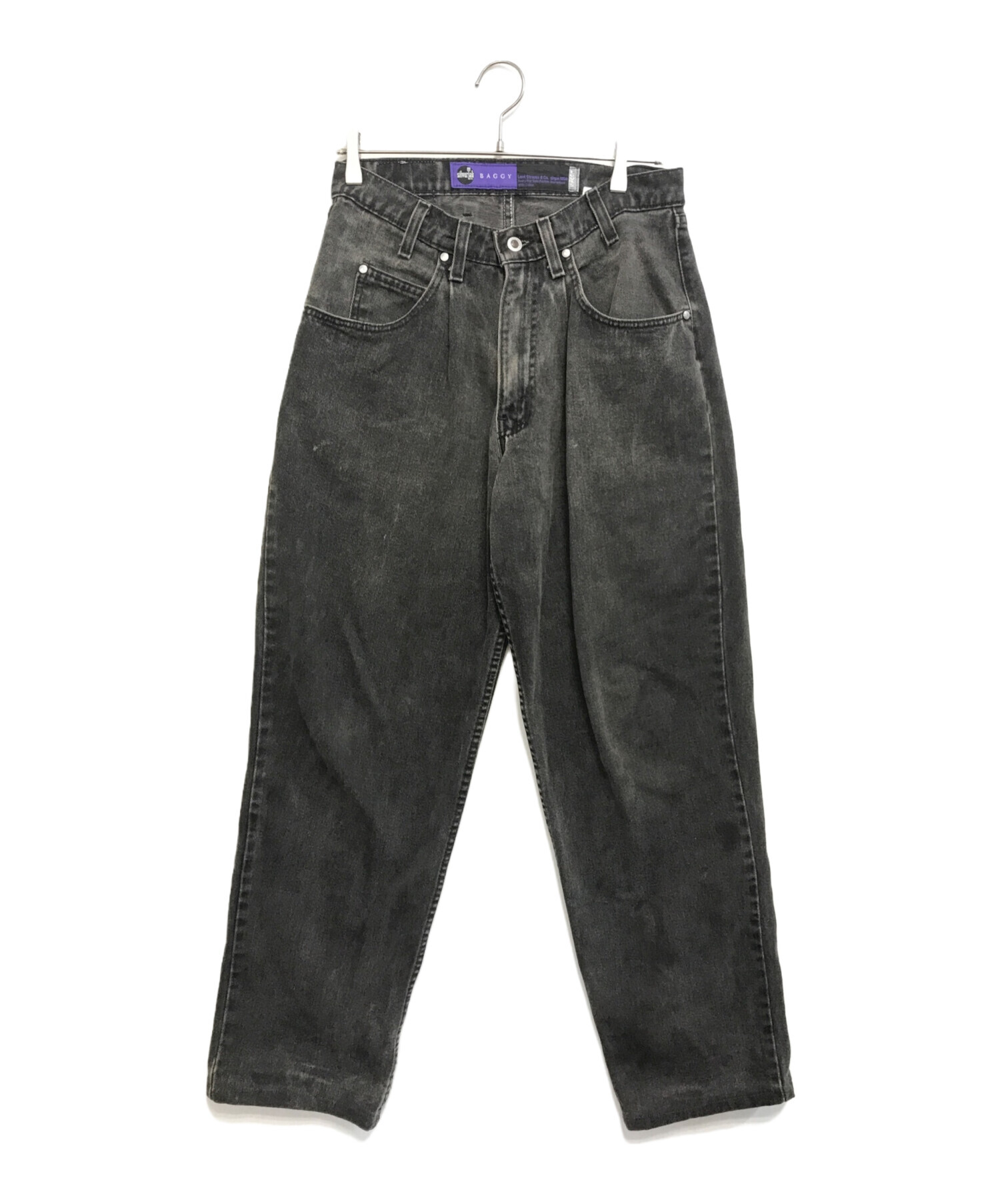 中古・古着通販】LEVI'S (リーバイス) ブラックバギーデニム