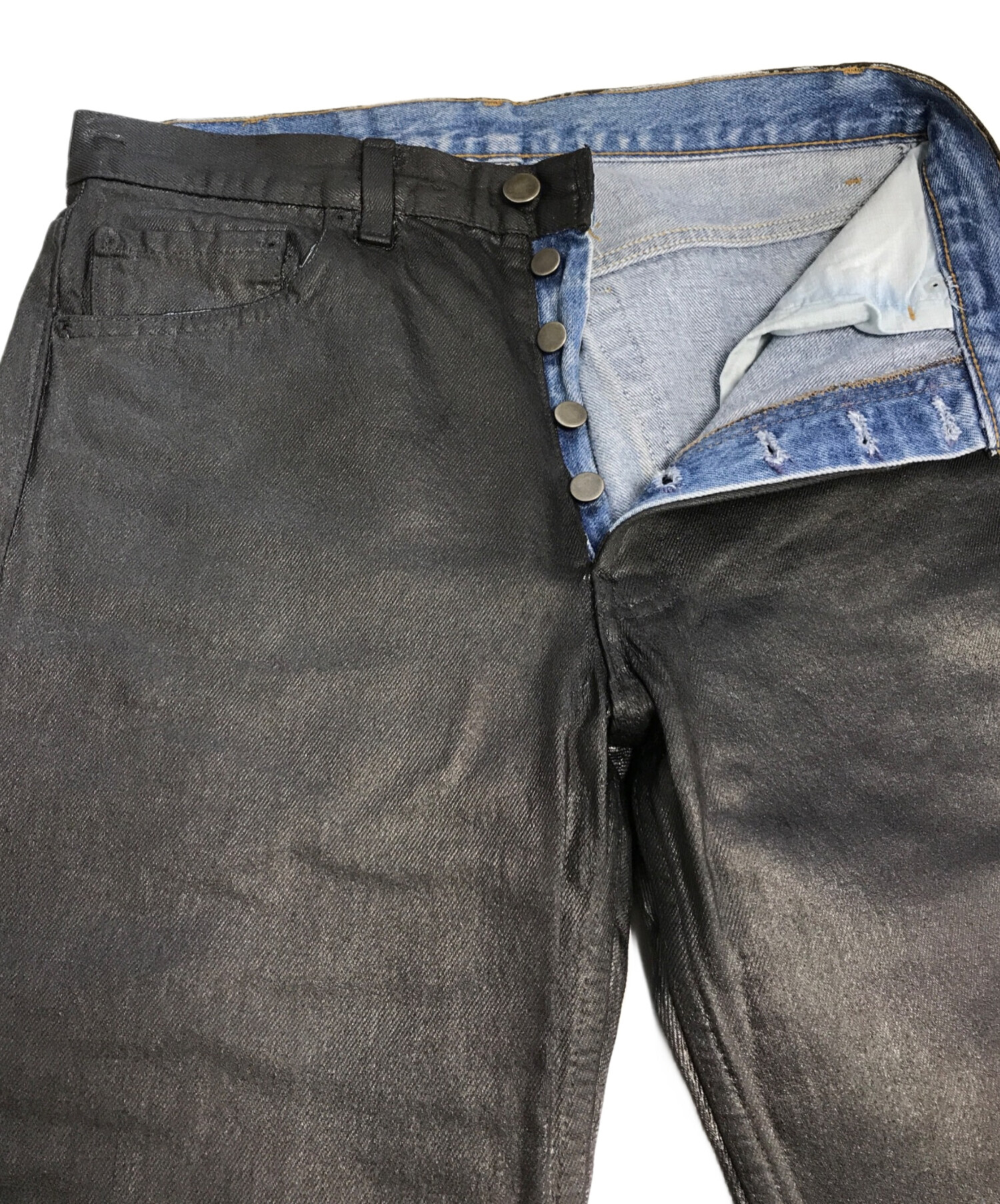 24aw margiela ペインター ブラック デニム ペンキ ヴィンテージ