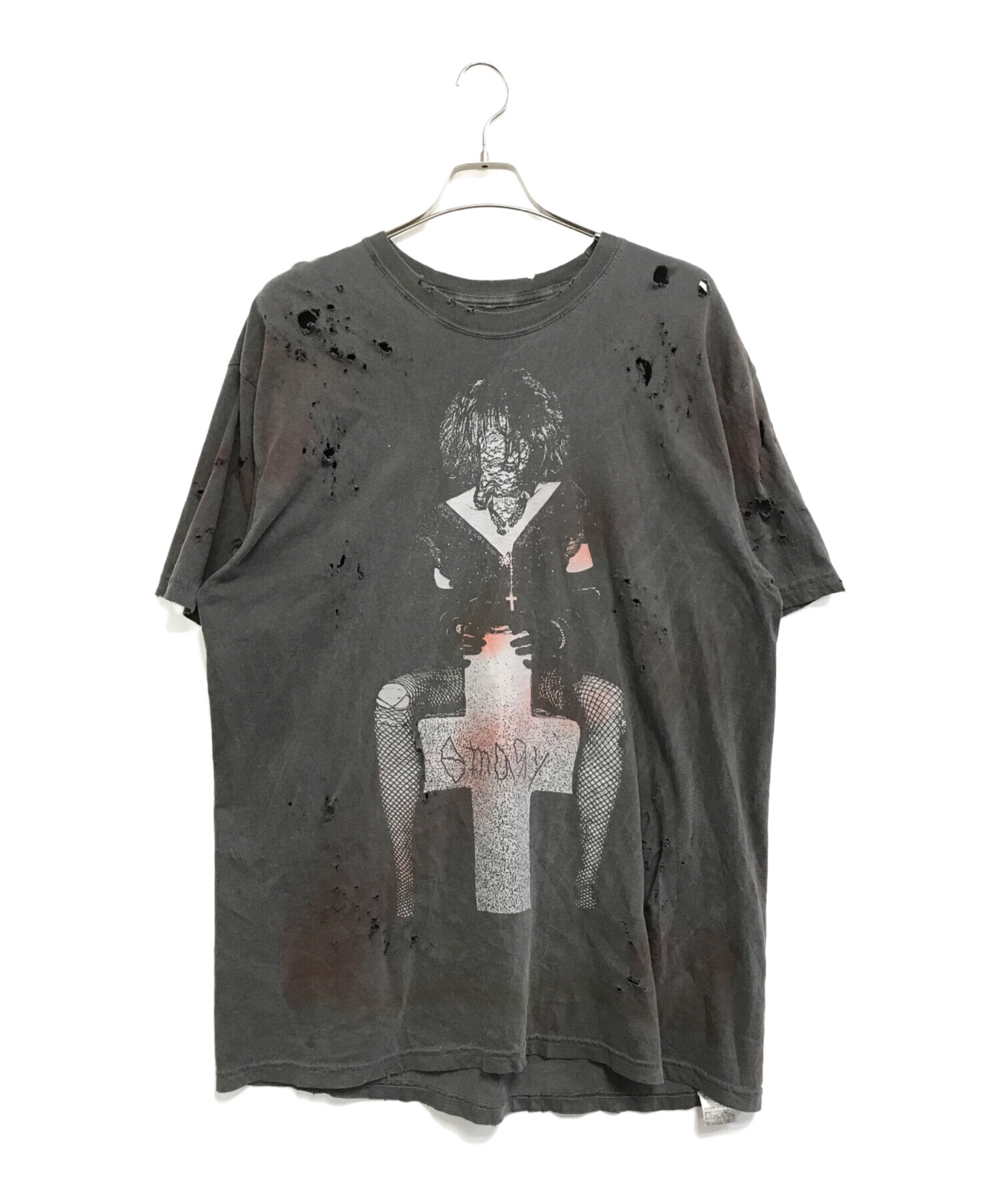 24ss Emary　エメリー　ハードダメージ加工　スタッズ　グラフィックT 24ss Emaryエメリーハードダメージ加工スタッズグラフィックT