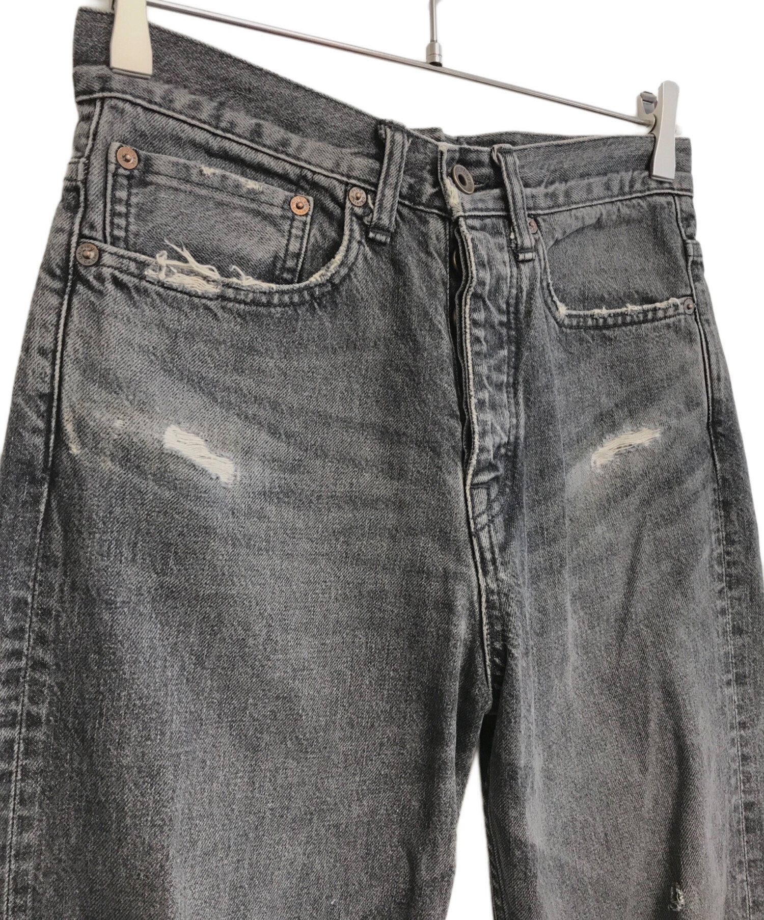 中古・古着通販】DAIRIKU (ダイリク) ダメージ加工デニムパンツ