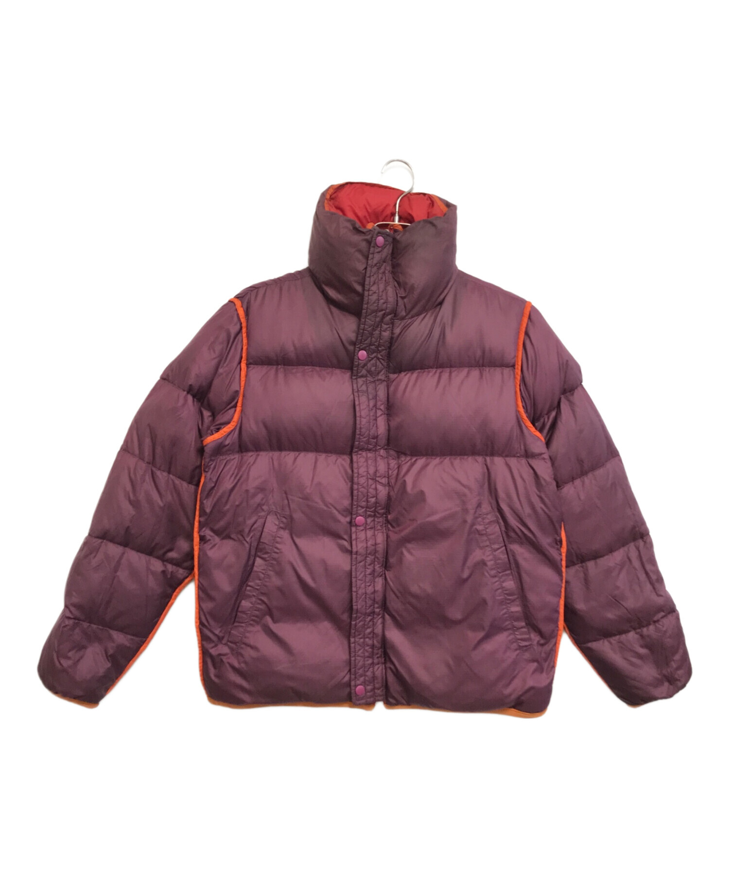 ☆未使用☆ディーゼル　フリル付きライトダウンジャケット　ワインレッド　XSサイズ 中古・古着通販】DIESEL (ディーゼル) リバーシブルダウンジャケット